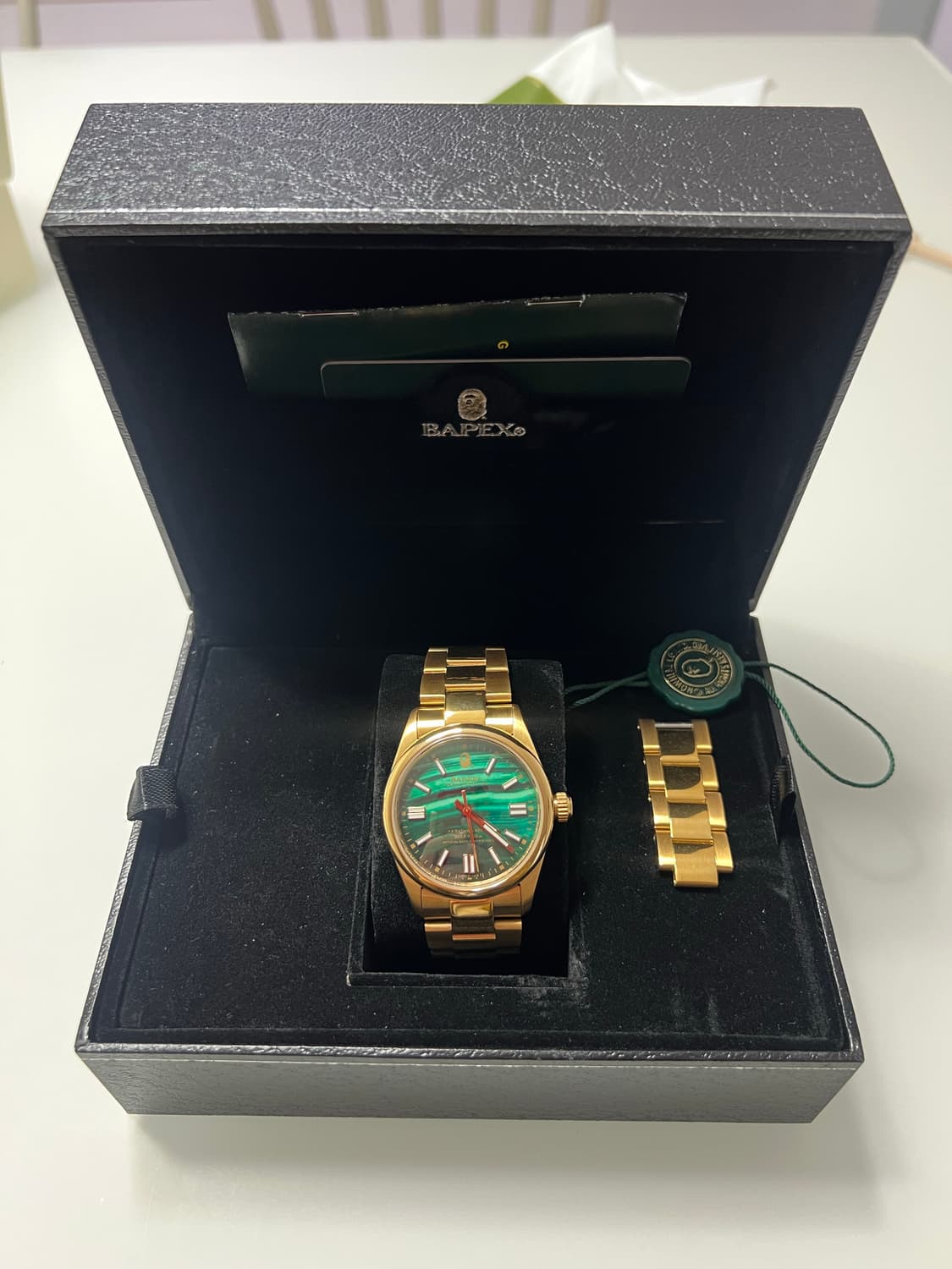 Bapex 베이펙스 타입7 그린 오이스터퍼페츄얼 오마쥬 팝니다 상품이미지1