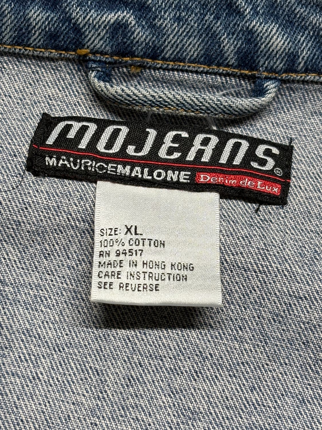 90's 모리스 말론 모진스 데님 드 럭스 셋업 상품이미지5