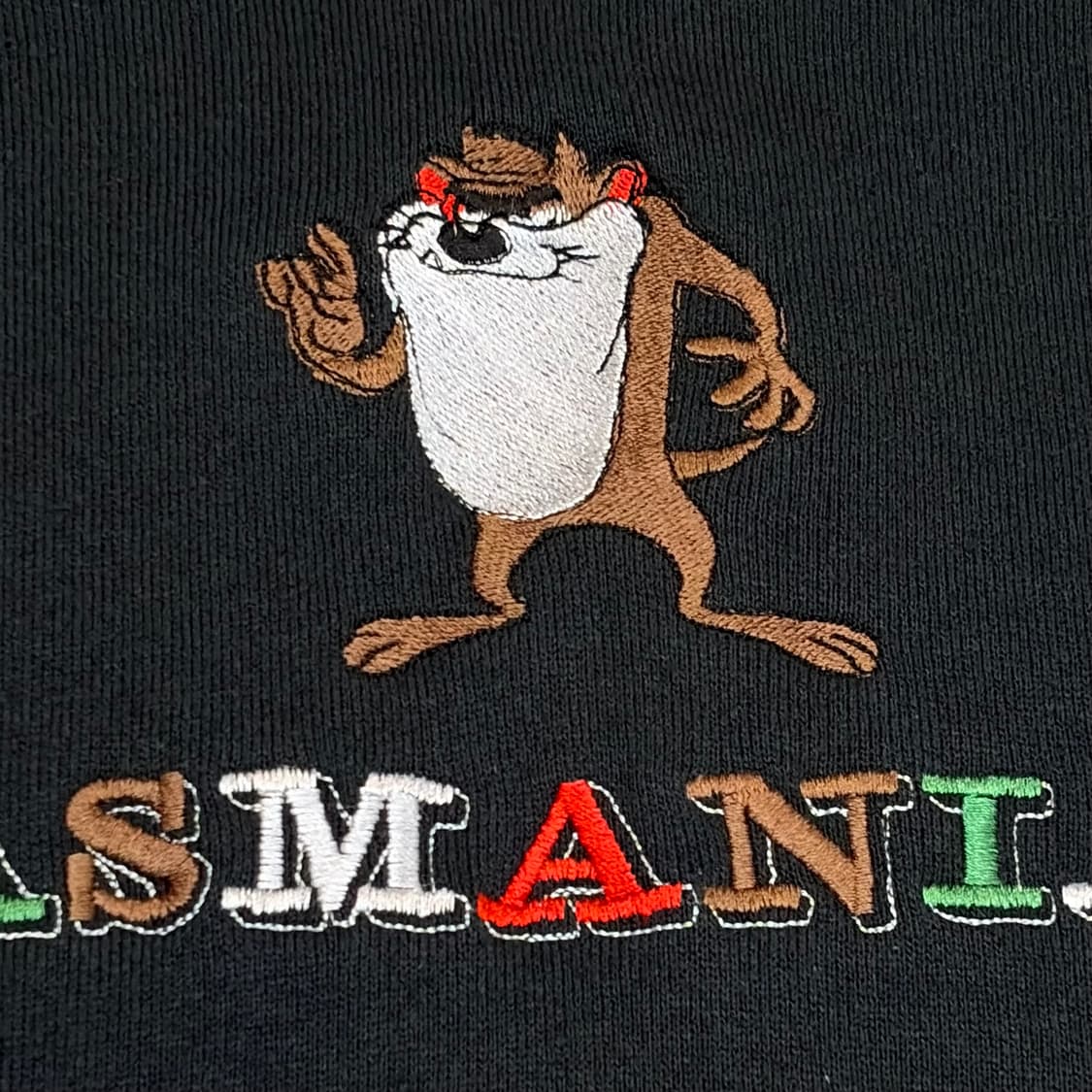 90s Made in USA 미국 빈티지 루니툰즈 테즈 맨투맨 상품이미지5