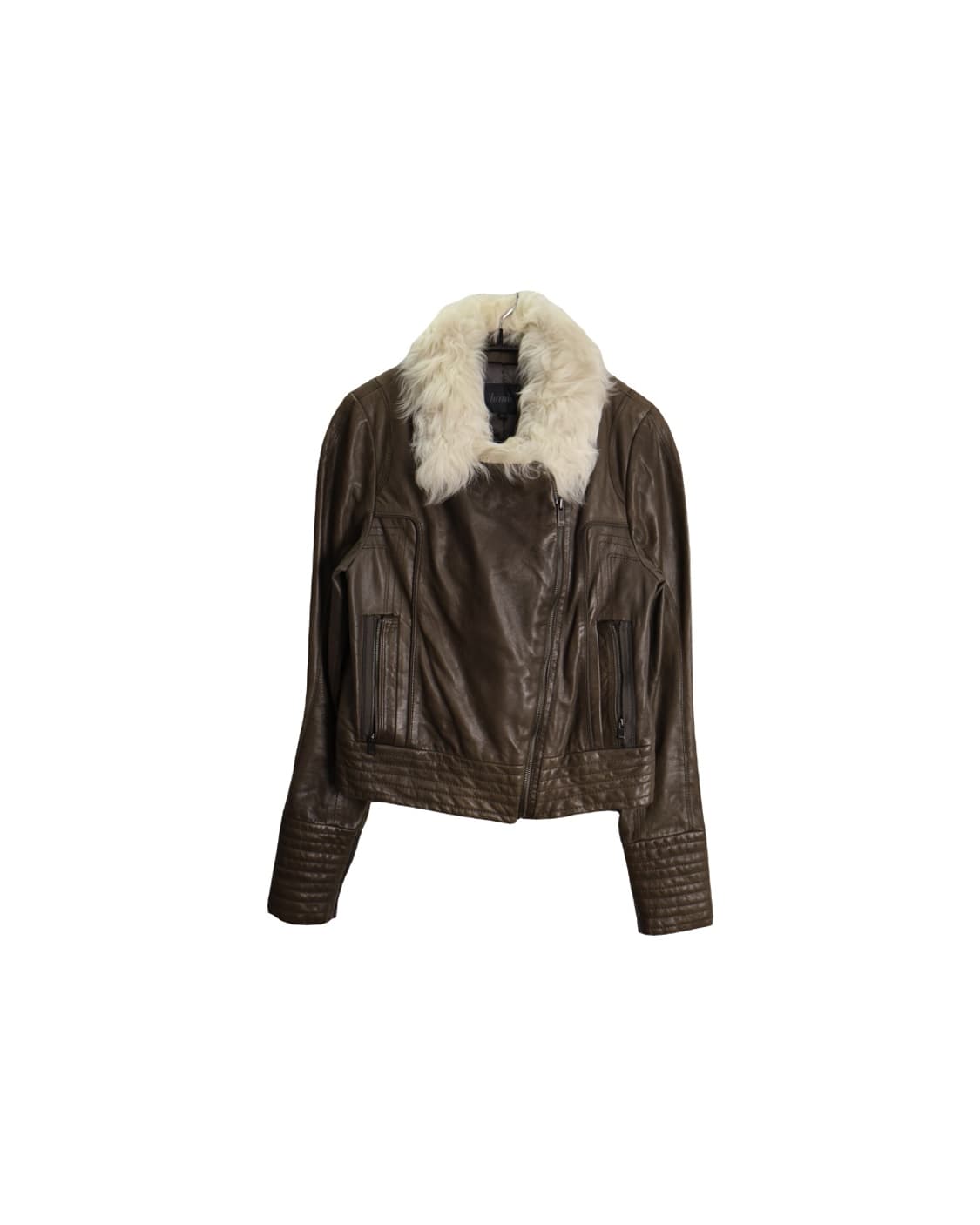 Haminy Faux-Fur Leather Jacket 상품이미지4