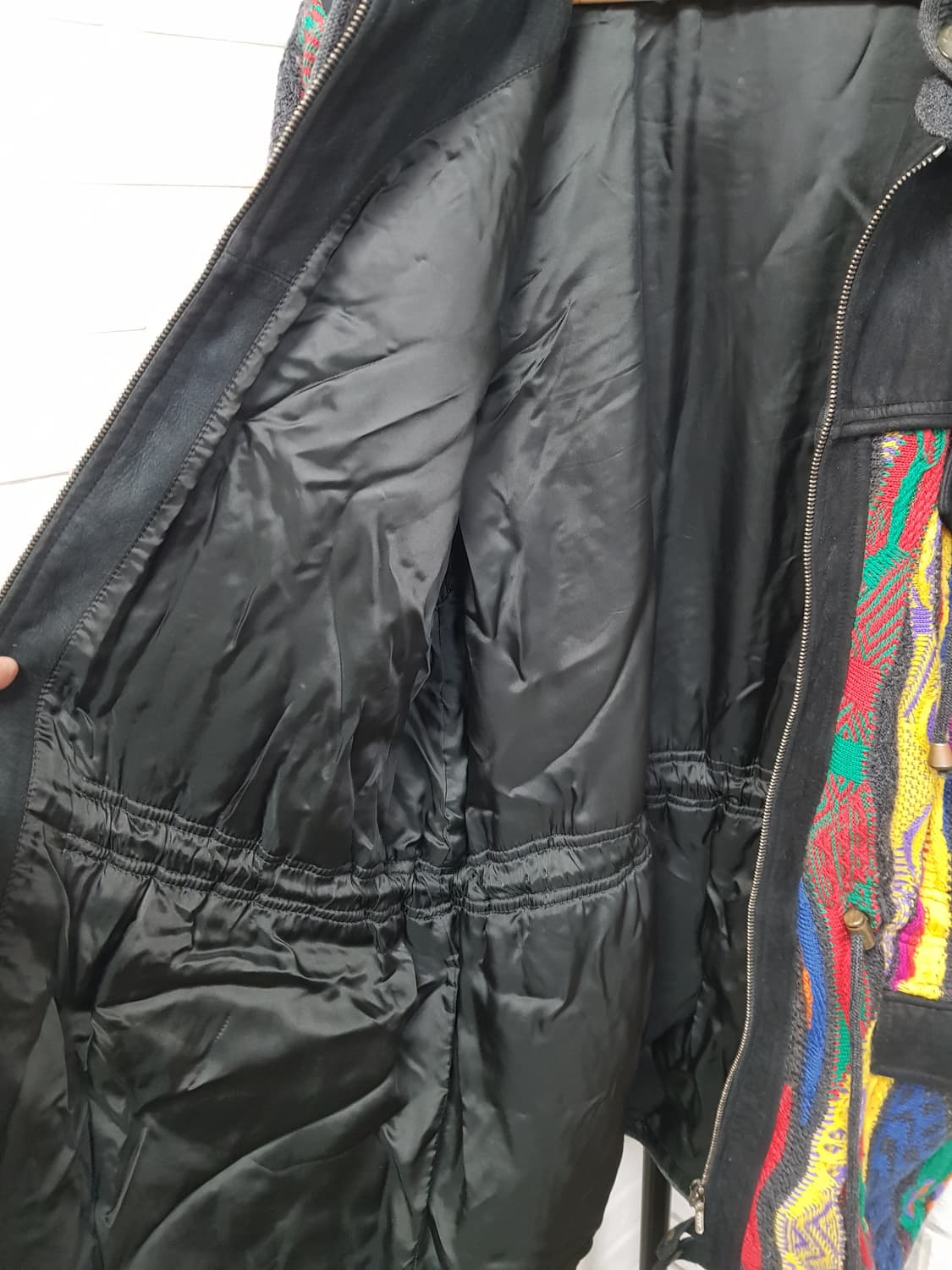 [L/105~110] 쿠지 COOGI 스웨이드 케이블 후드 자켓 상품이미지7