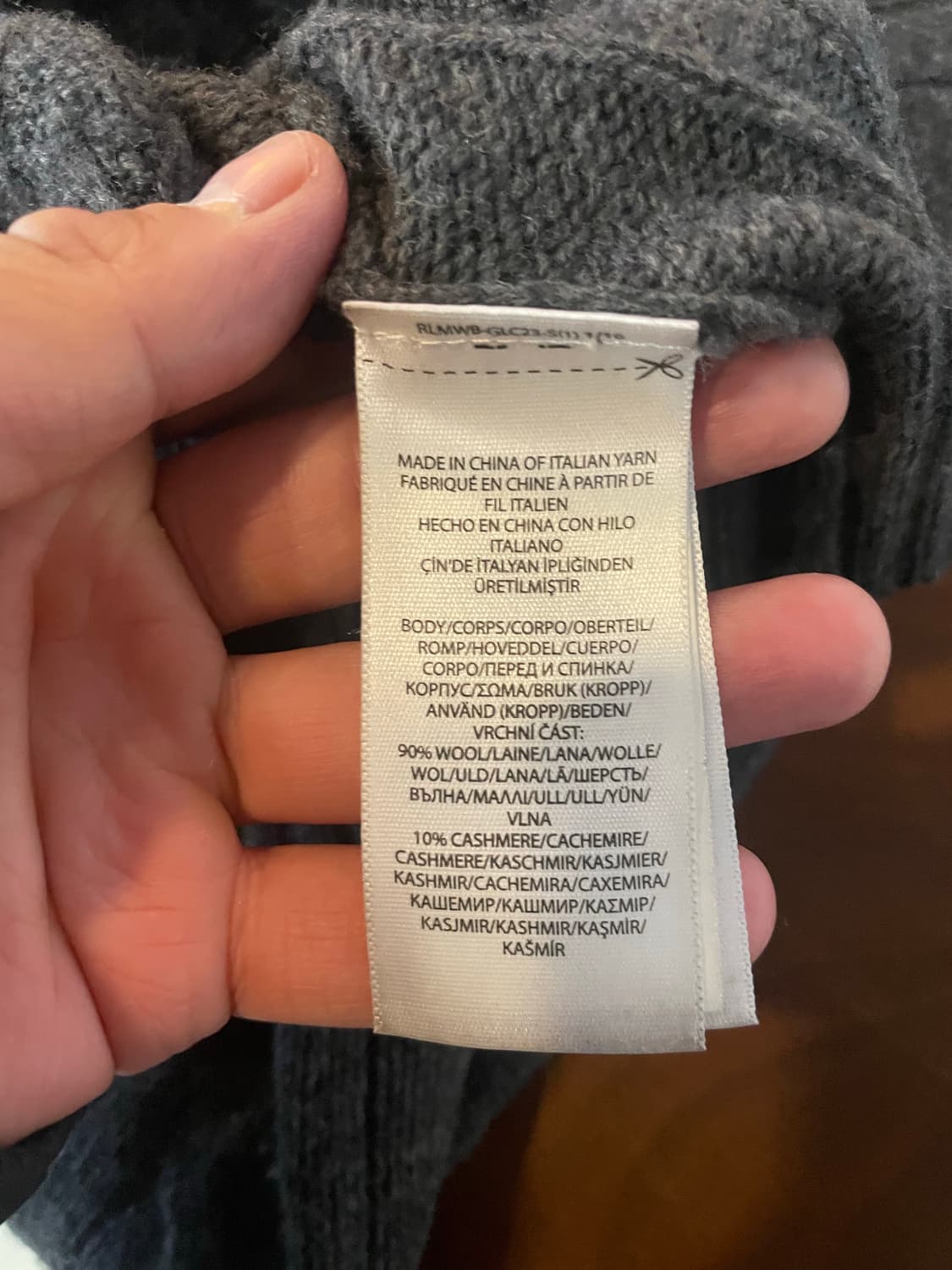 폴로 그레이 니트 S 상품이미지7