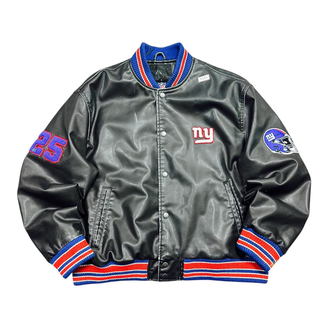 ✨ (바배) 자라 x NFL 레더 가죽 봄버 바시티 자켓  상품이미지2