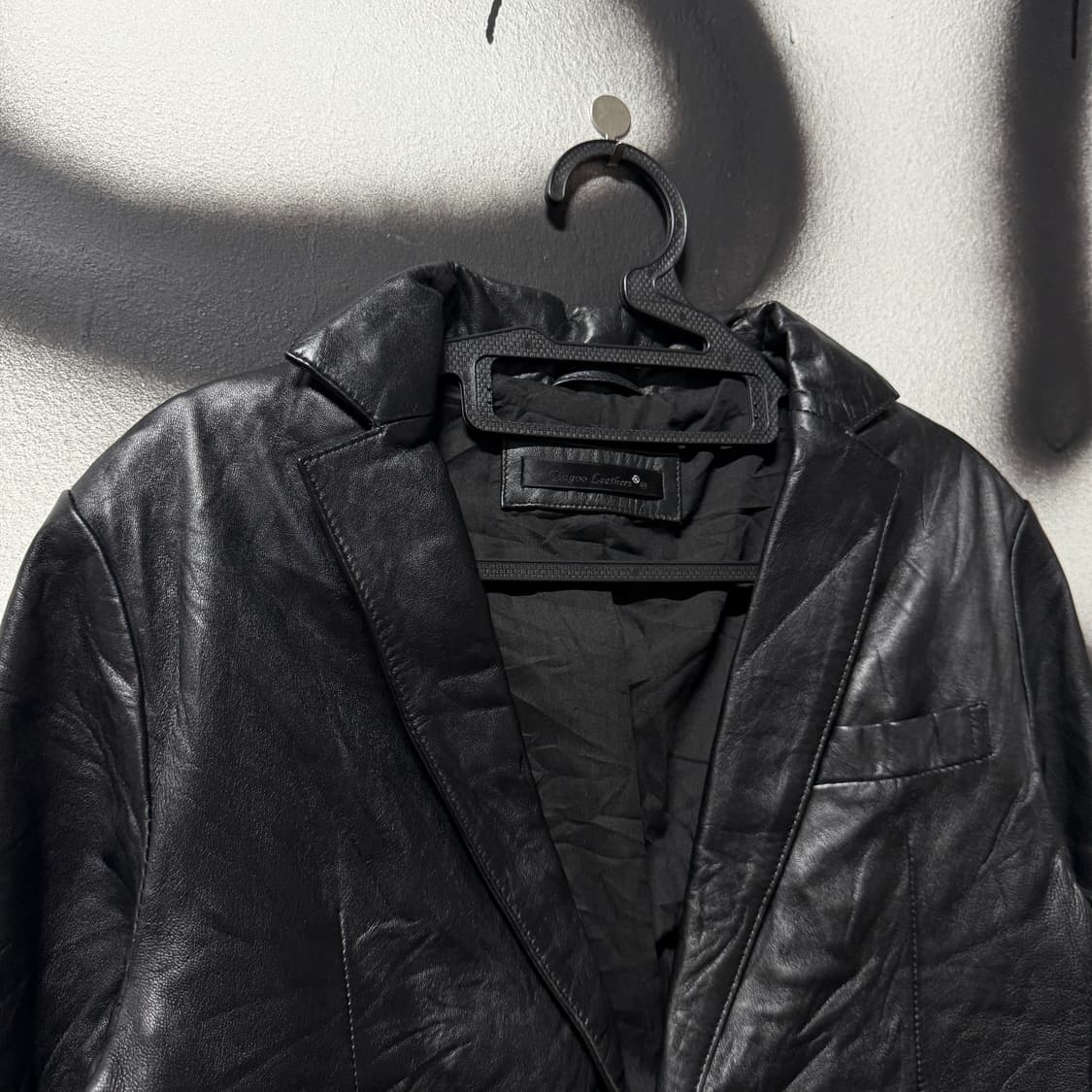 VTG 빈티지 100% 양가죽 쉽스킨 싱글 블레이저 자켓 상품이미지3