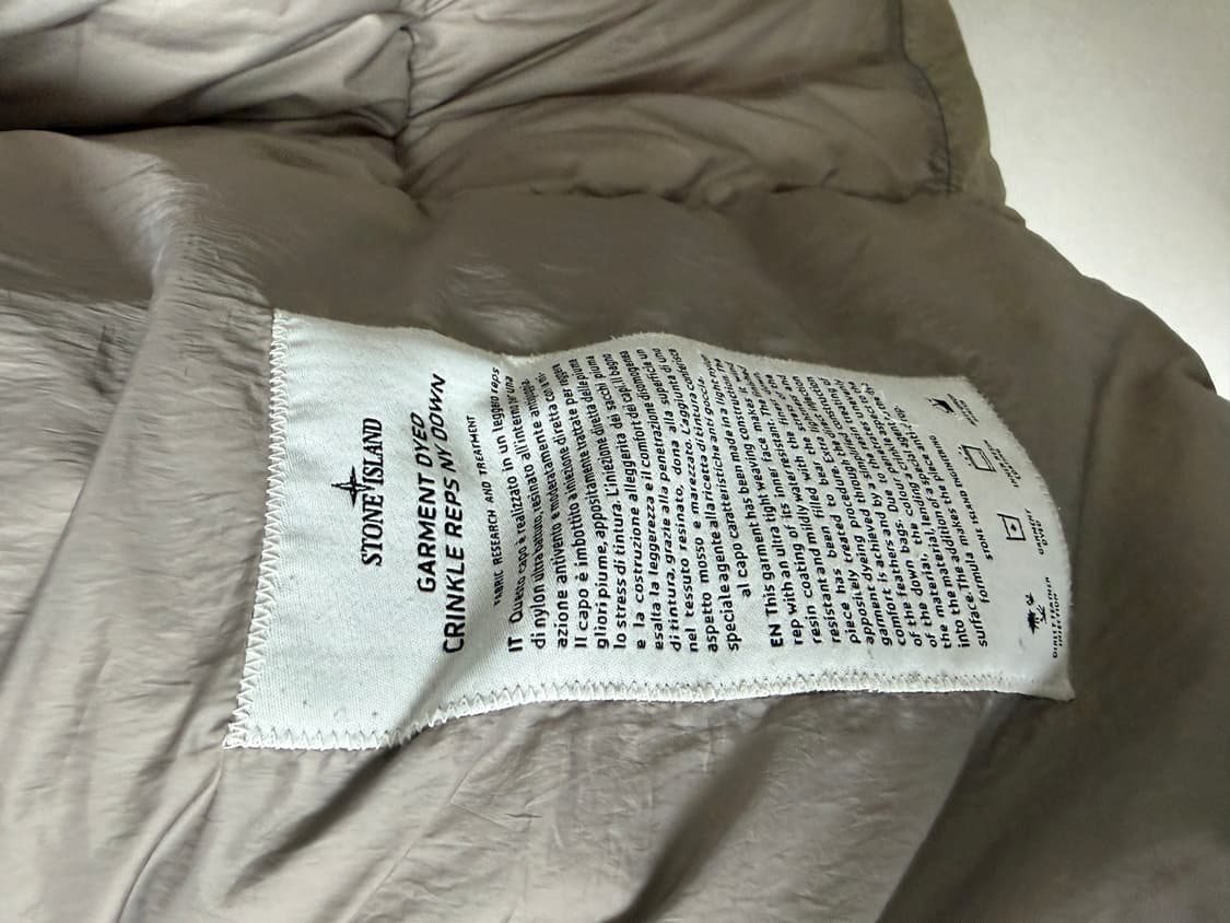 [백화점판, XL] 스톤아일랜드 크링클랩스 패딩 샌드 상품이미지4