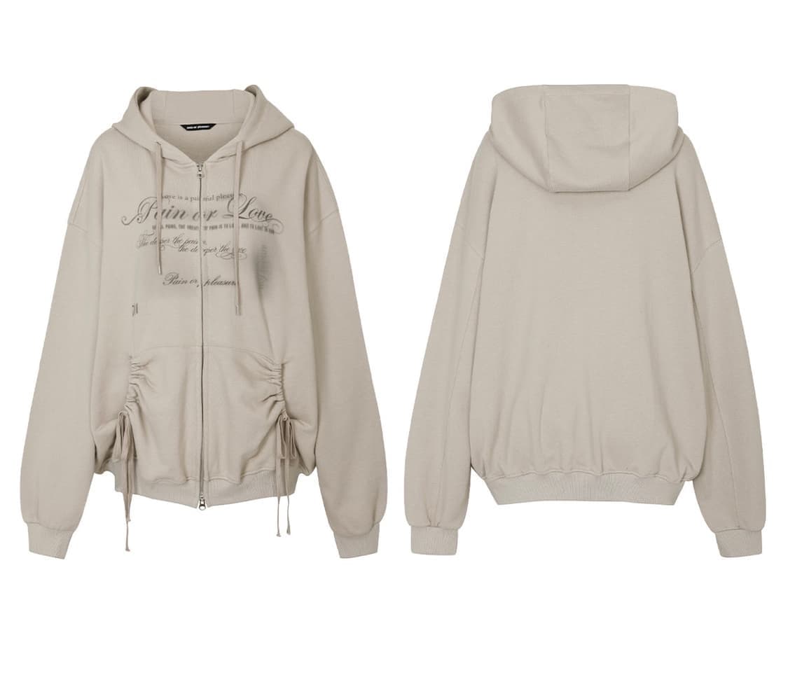 페인오어플레져 포그 투웨이 후드집업 베이지 상품이미지2