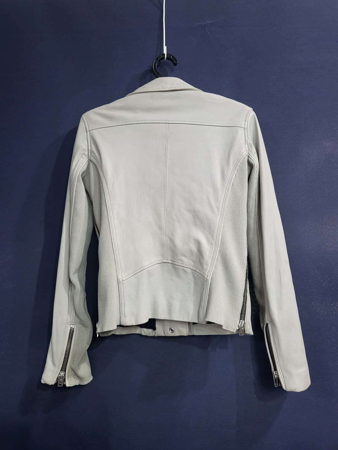 이로 양가죽 니트자켓 상품이미지6