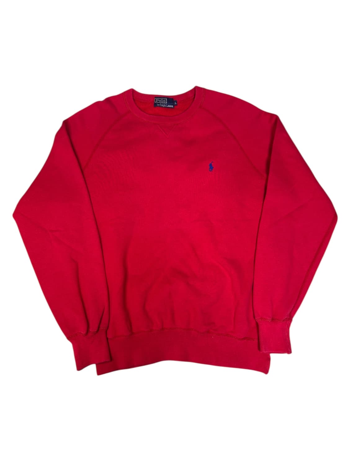 빈티지 90s 폴로 랄프로렌 재팬 스웻셔츠 맨투맨 레드 L 상품이미지1