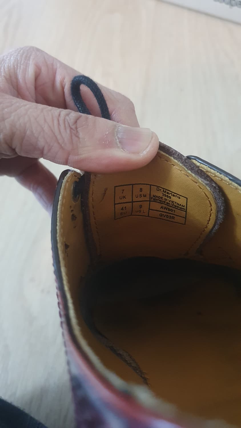 닥터마틴 3989 버건디 윙팁 UK7 260 상품이미지4