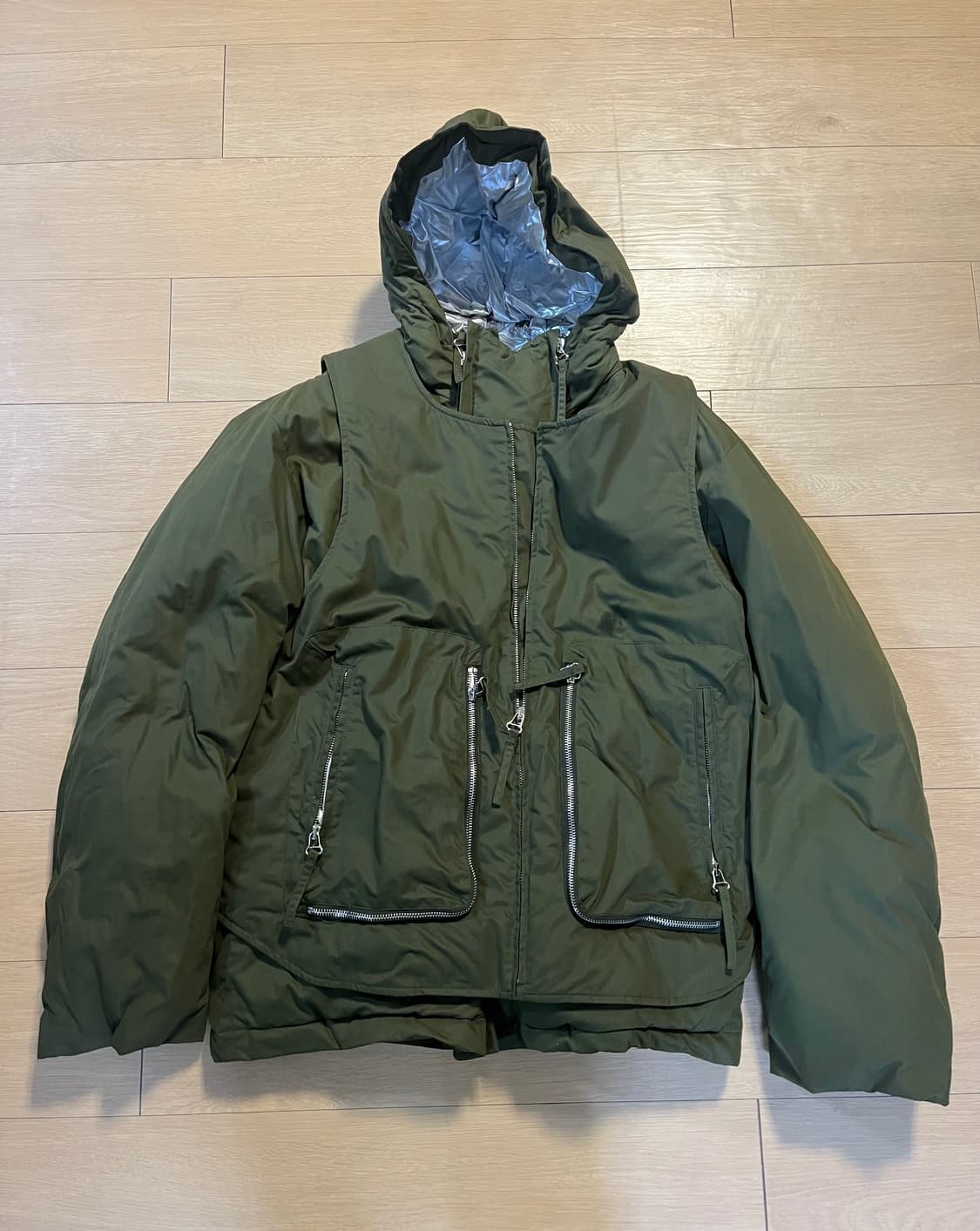 헬무트랭 레이어드 패딩 다운 푸퍼 자켓 상품이미지4