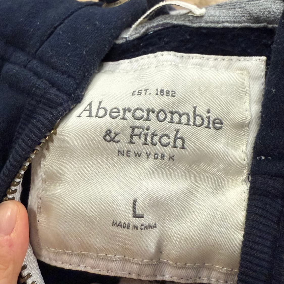 아베크롬비 네이비 후드집업 상품이미지5