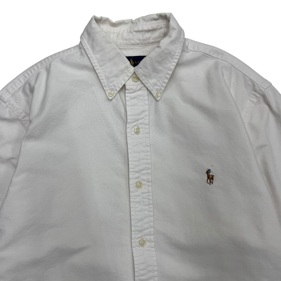 폴로 랄프로렌 옥스포드 화이트 셔츠 M 상품이미지4
