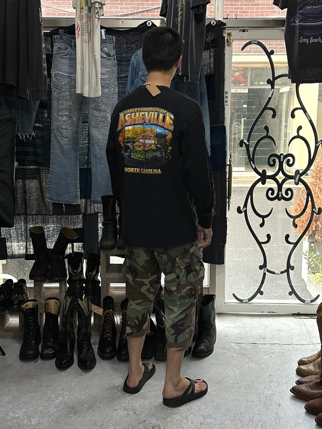 할리 데이비슨 롱슬리브 플레임 빈티지 할리티 상품이미지10