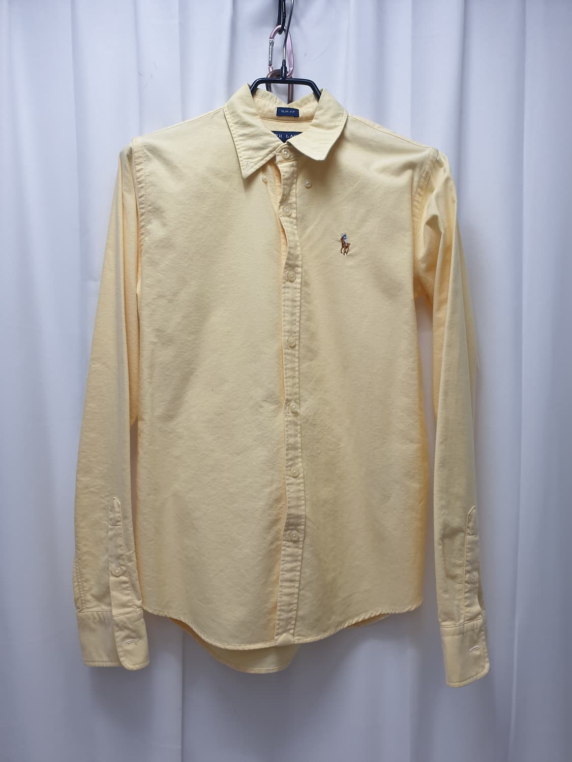 폴로 랄프로렌 옐로우 긴팔 셔츠 슬림핏 2 상품이미지1