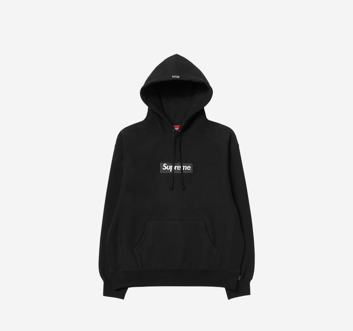 슈프림 박스로고 후드 스웨트셔츠 블랙 - 24FW 상품이미지1