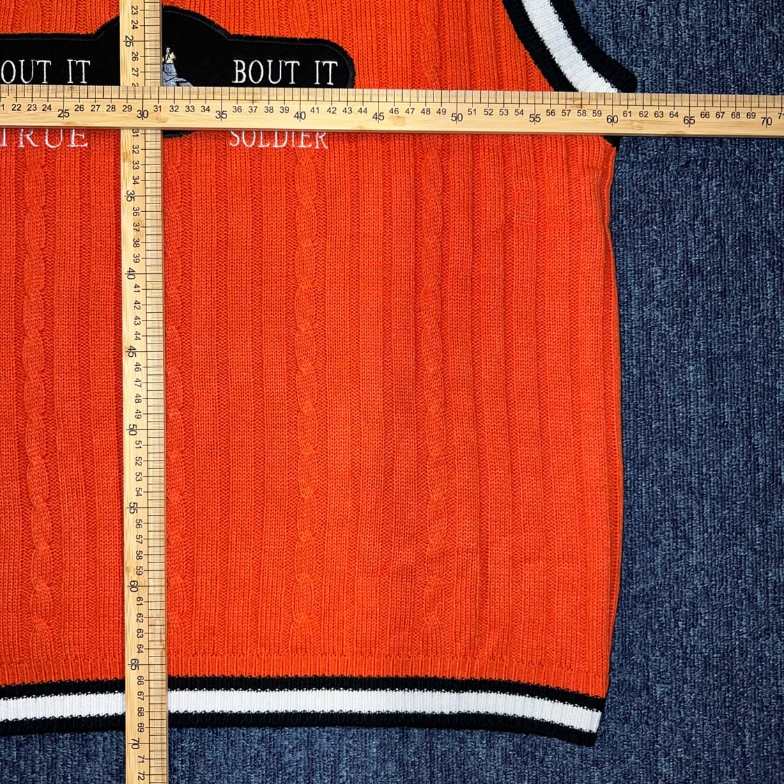 빈티지 90s NO LIMIT Records 니트 베스트 상품이미지8