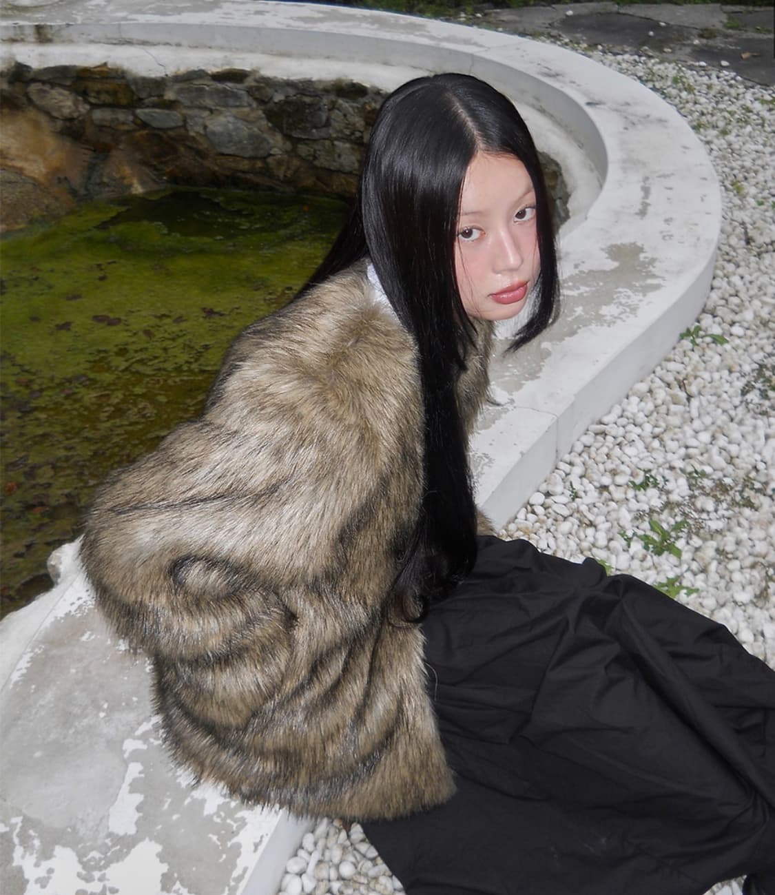 플레어업 퍼자켓 브라운 상품이미지1