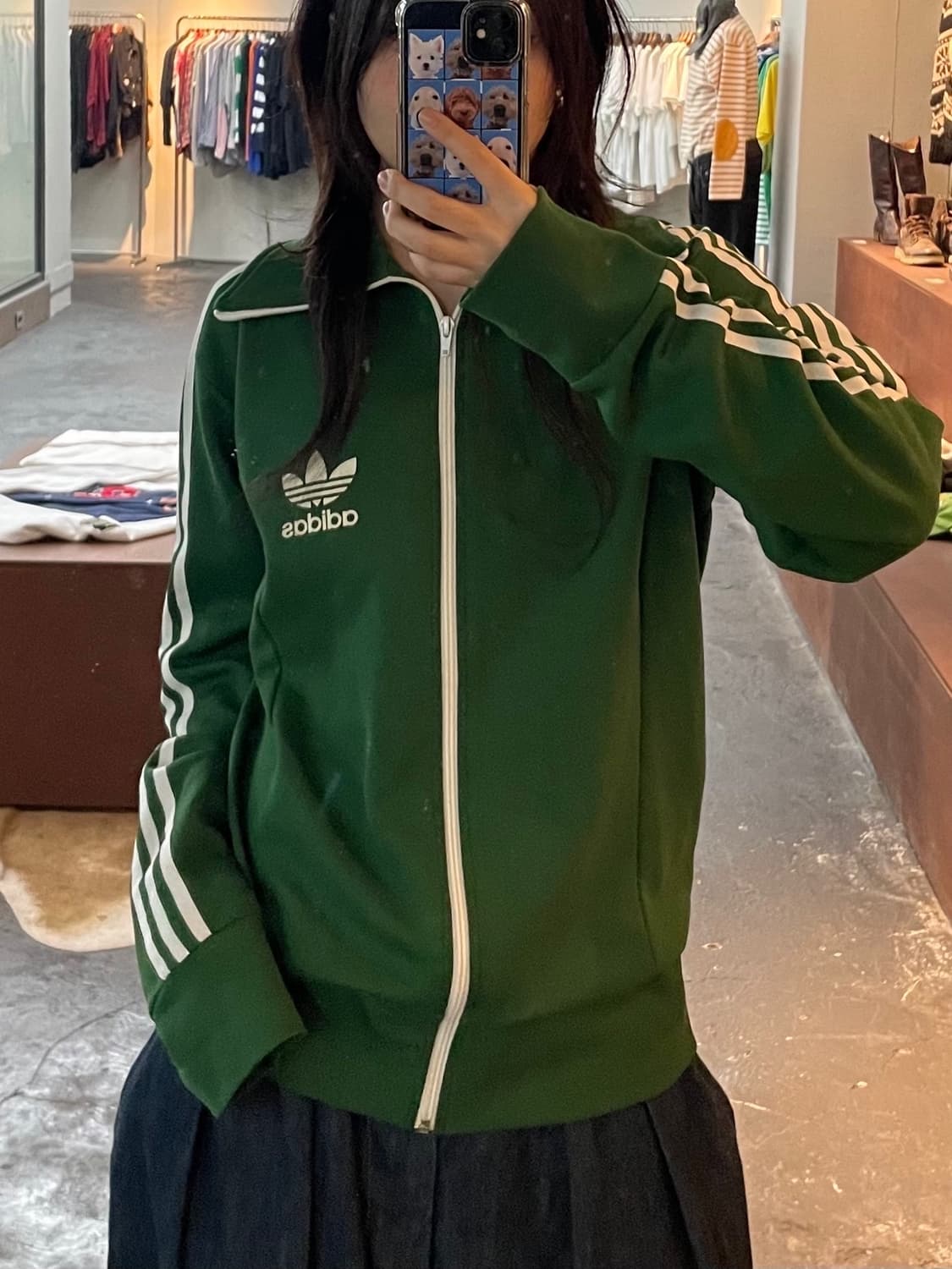 아디다스 파이어버드 그린 져지 H115 상품이미지1