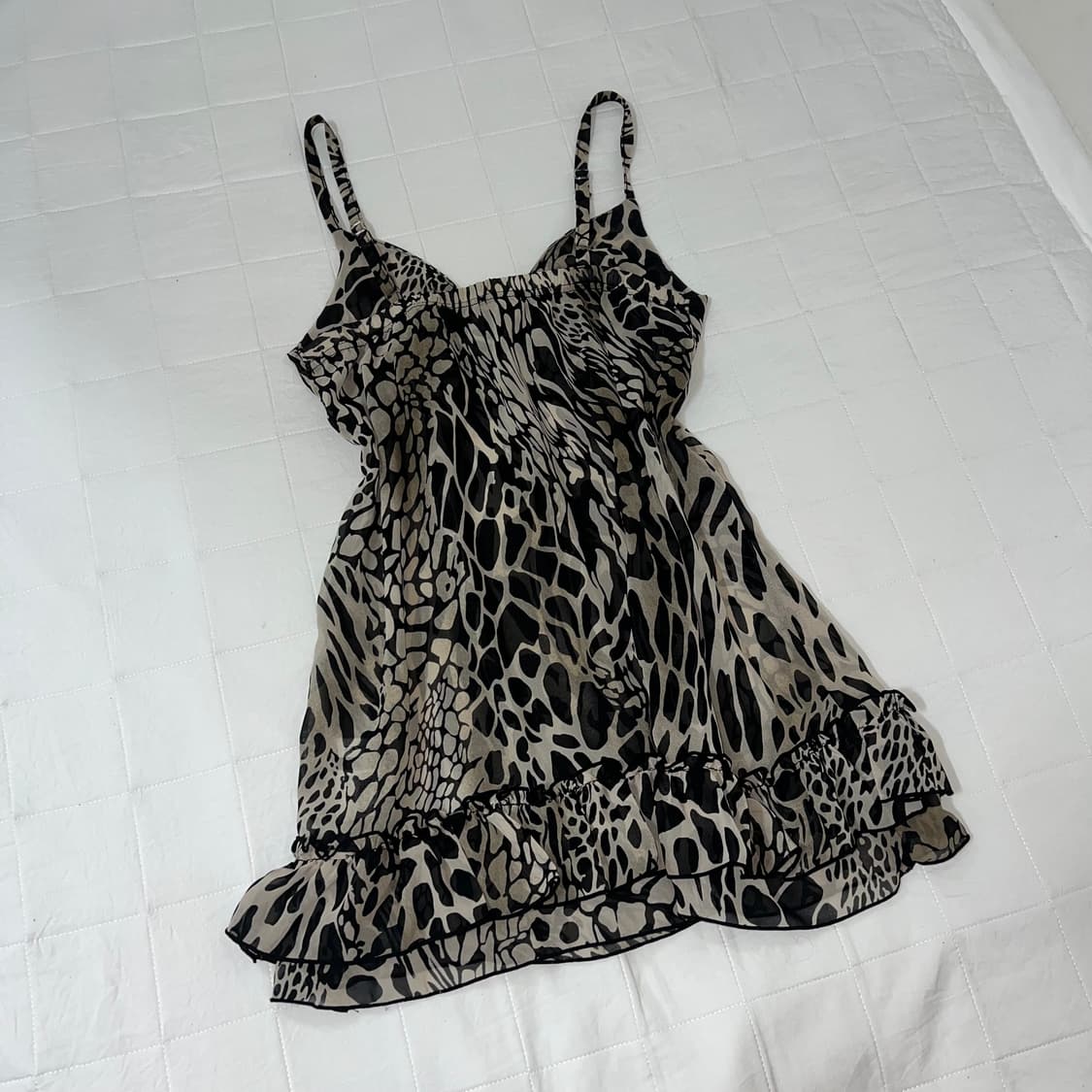 Leopard grunge gya-ru sleeveless 상품이미지2