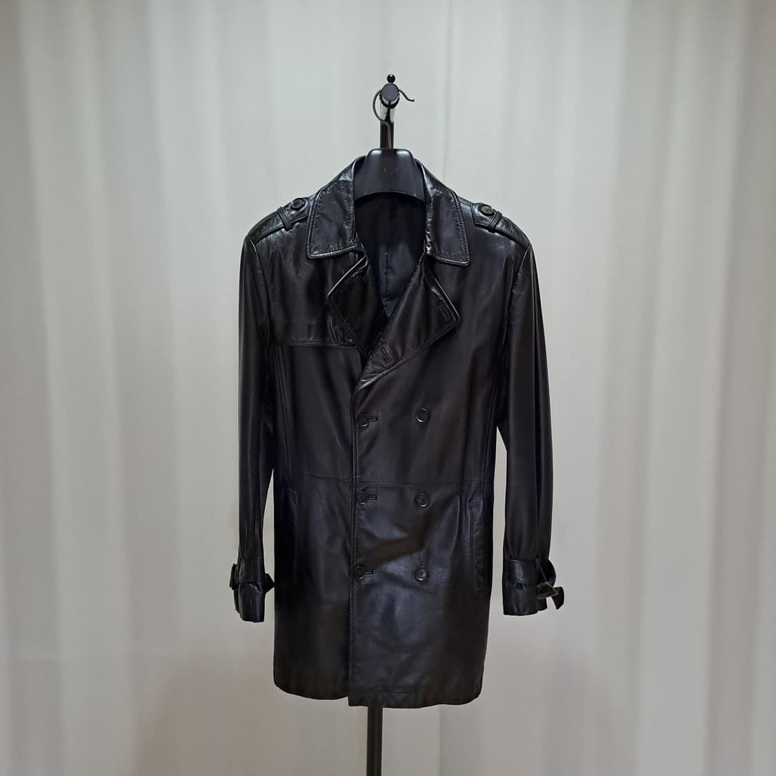 (택포) PERI GORD 소가죽 견장 더블코트 100 B596 상품이미지1