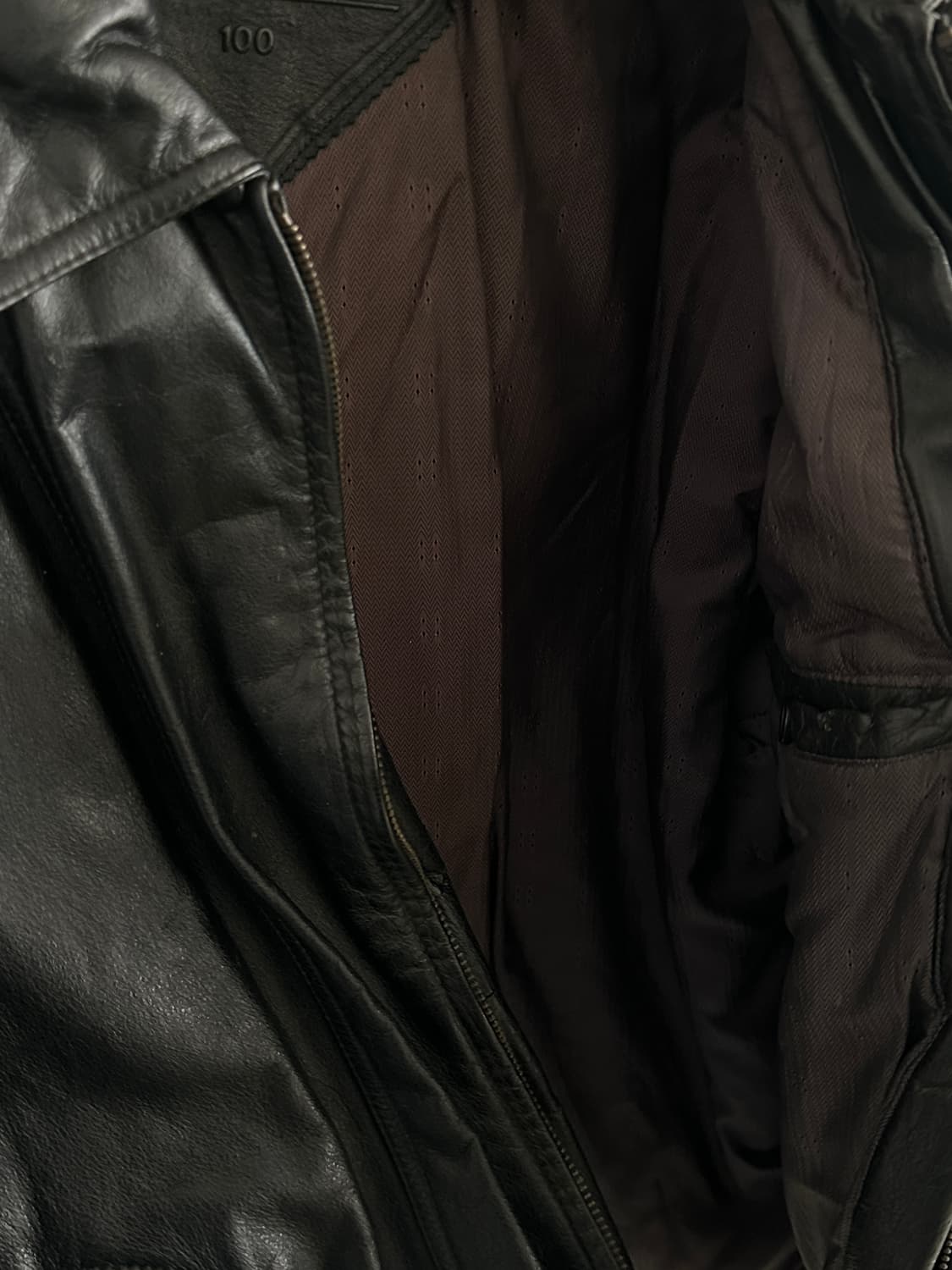 Parkland 카우하이드 레더 집업 자켓  상품이미지4