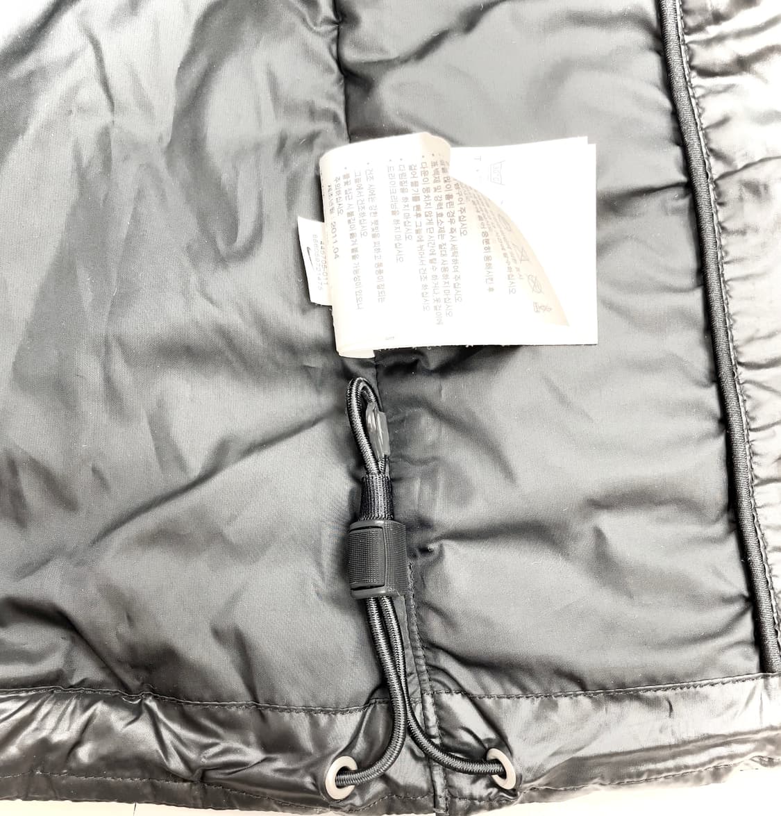 나이키 블랙 덕다운 후드 숏패딩 상품이미지5