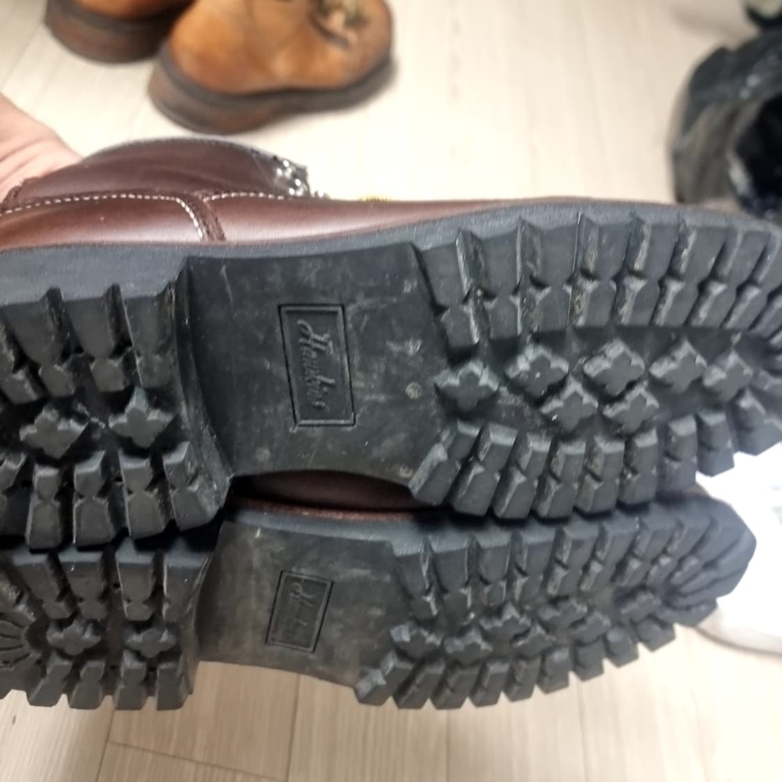 호킨스 브라운 레더 워크 몽키 부츠(260-265) 상품이미지5