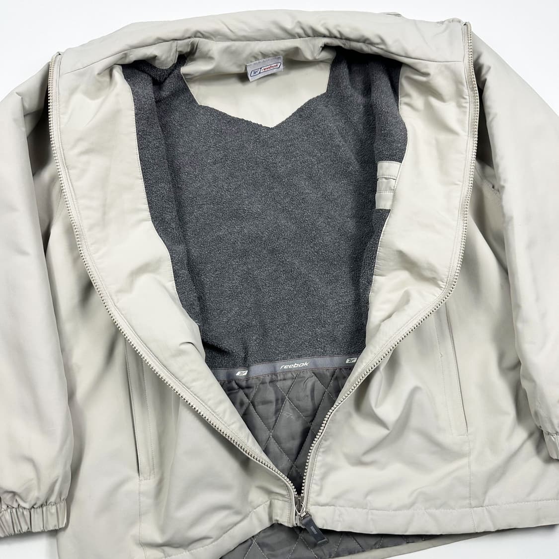 리복 클래식 오트밀 기모 바람막이 자켓 (M) 상품이미지5