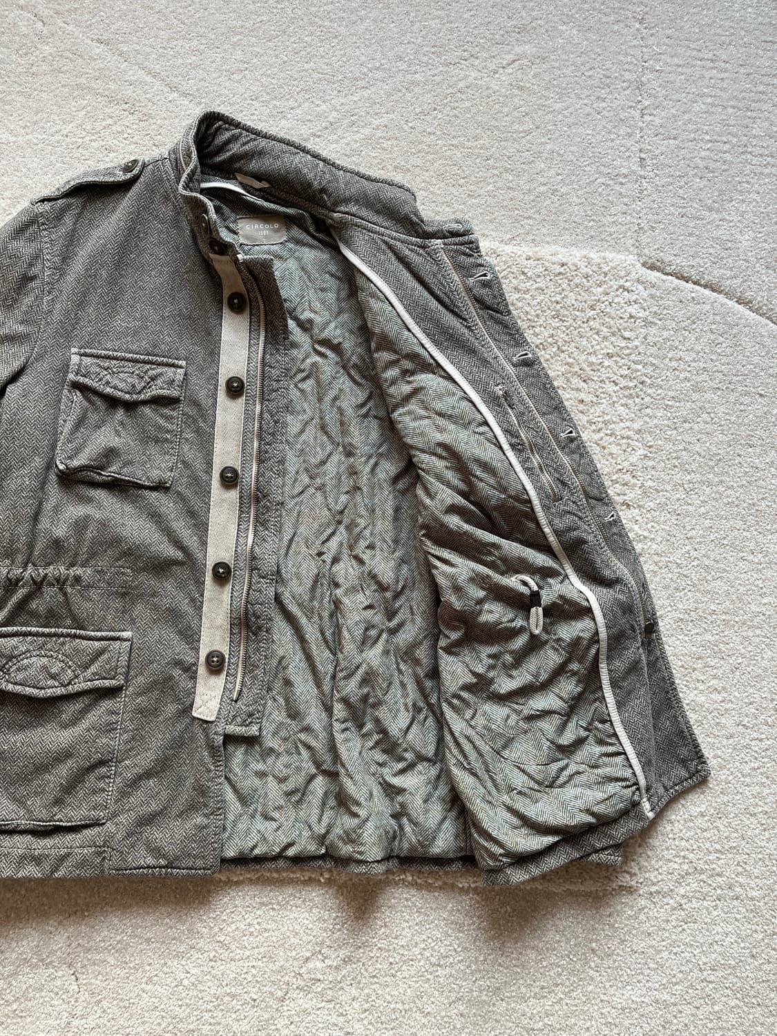 Circolo 1901 헤링본 유틸리티 필드 자켓 (103-105) 상품이미지6