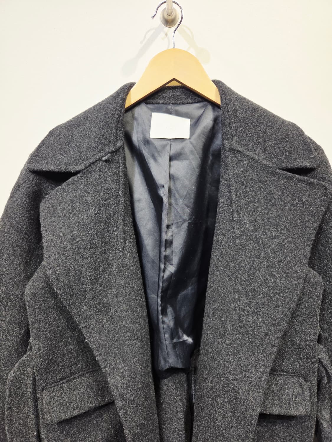 OUR 울 캐시미어 벨티드 롱 코트 상품이미지3