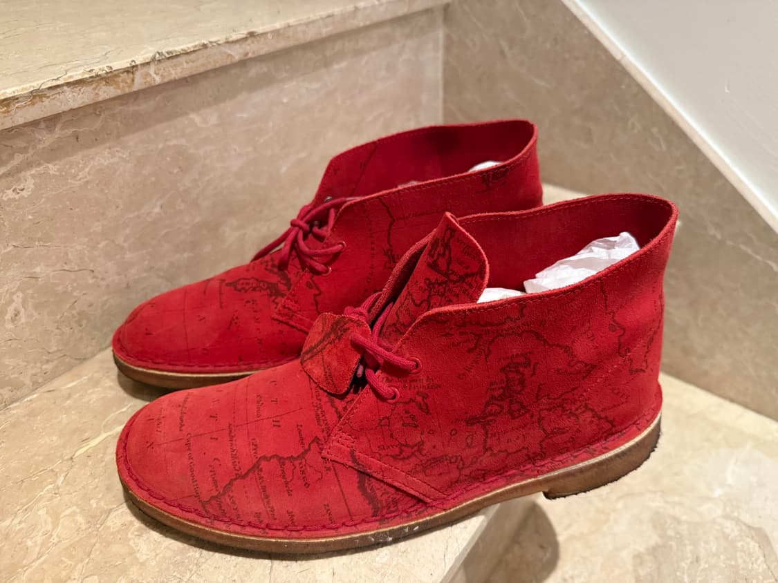 슈프림 월드맵 클락스 월라비 상품이미지2