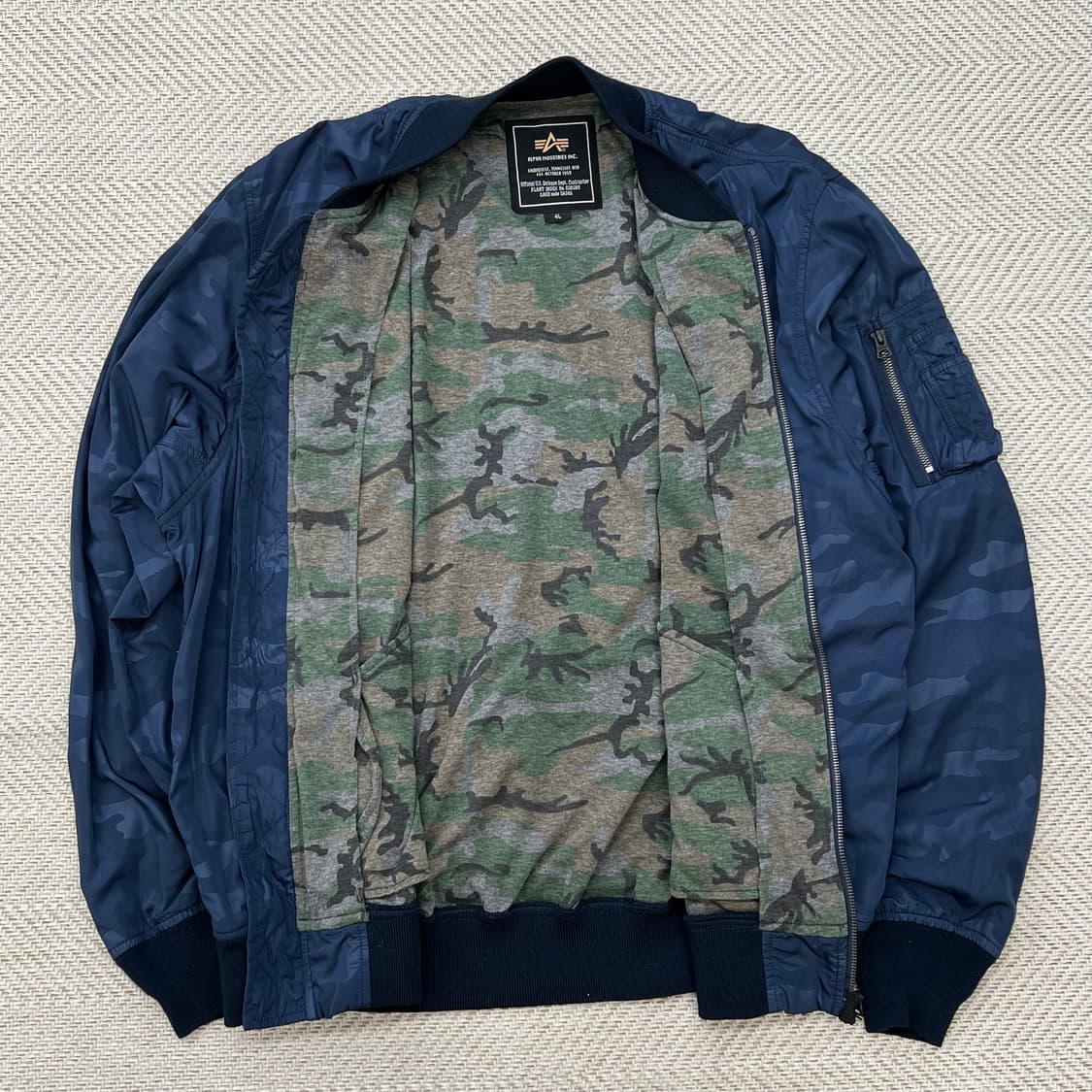 알파 밀리터리 블루종 r2768 상품이미지5