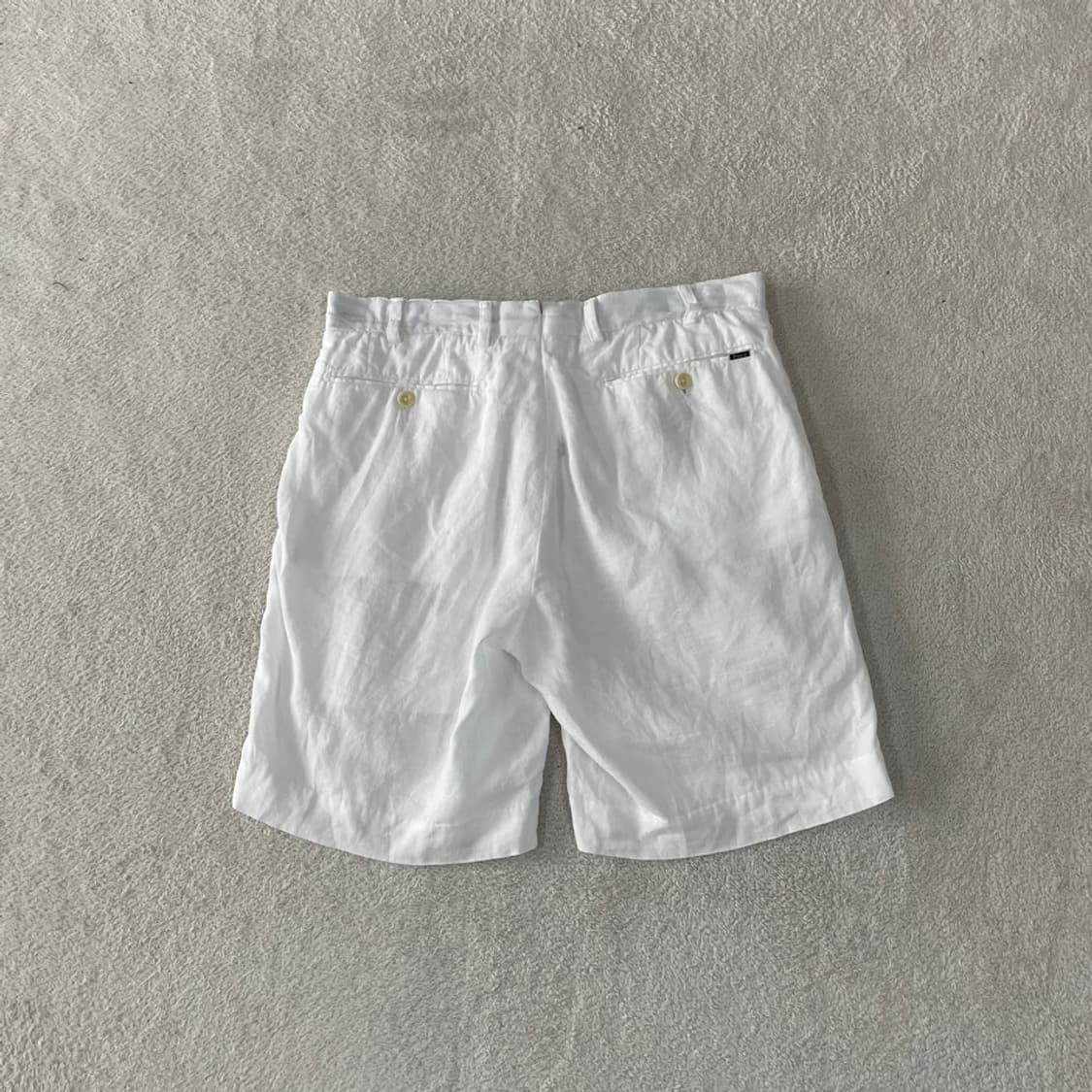 30 폴로 린넨 쇼츠 반바지 화이트 상품이미지8