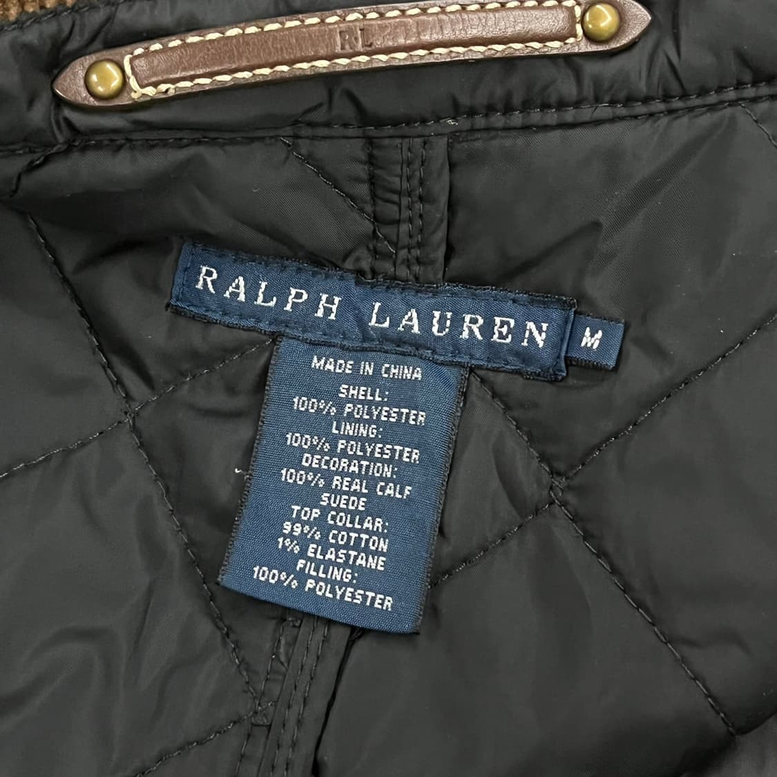[정품/M] 폴로 랄프로렌 퀼팅 자켓 블랙 코듀로이 b10 상품이미지5