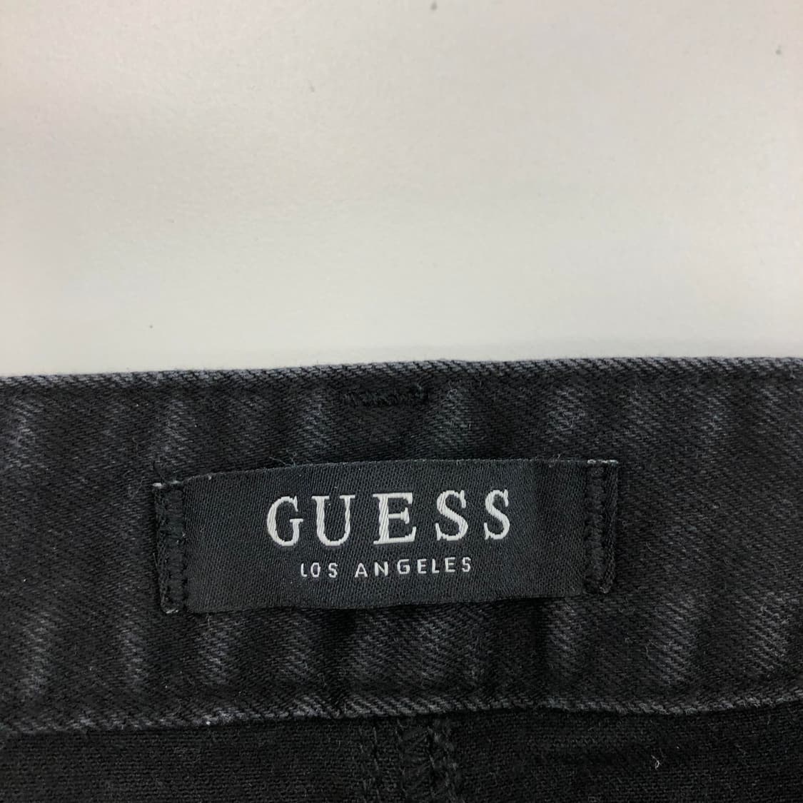 게스 프리미엄 금장 크롭 데님진 32 인치 상품이미지5