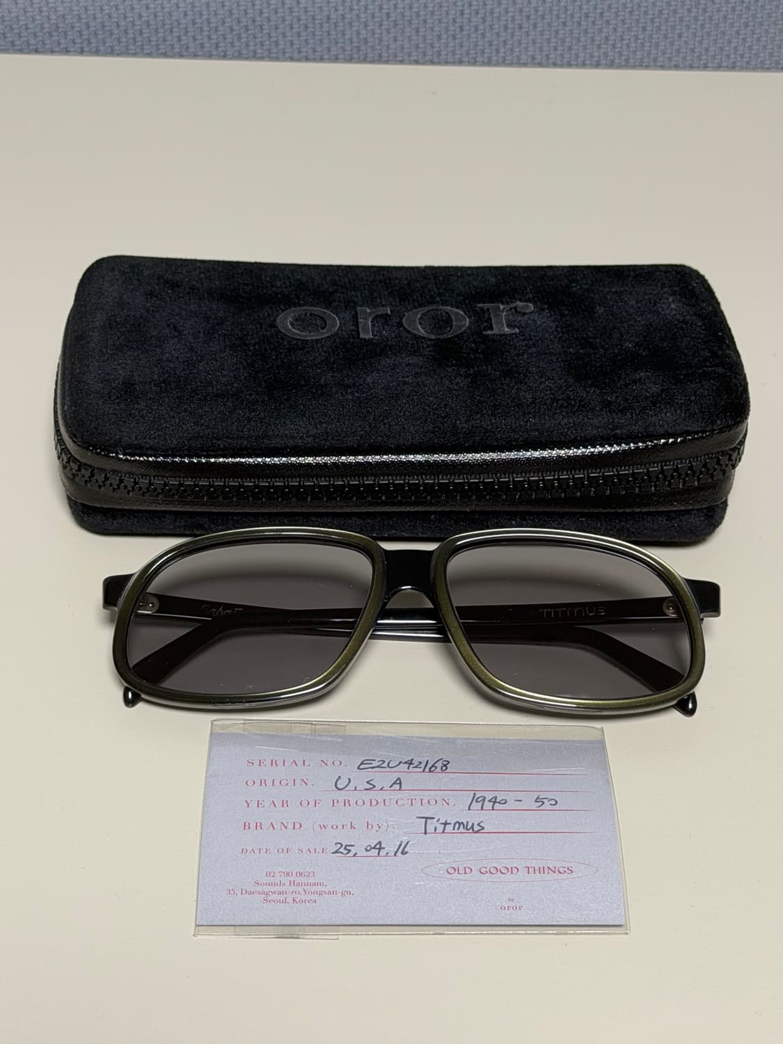 Titmus 빈티지 선글라스 (1940-50) 상품이미지2