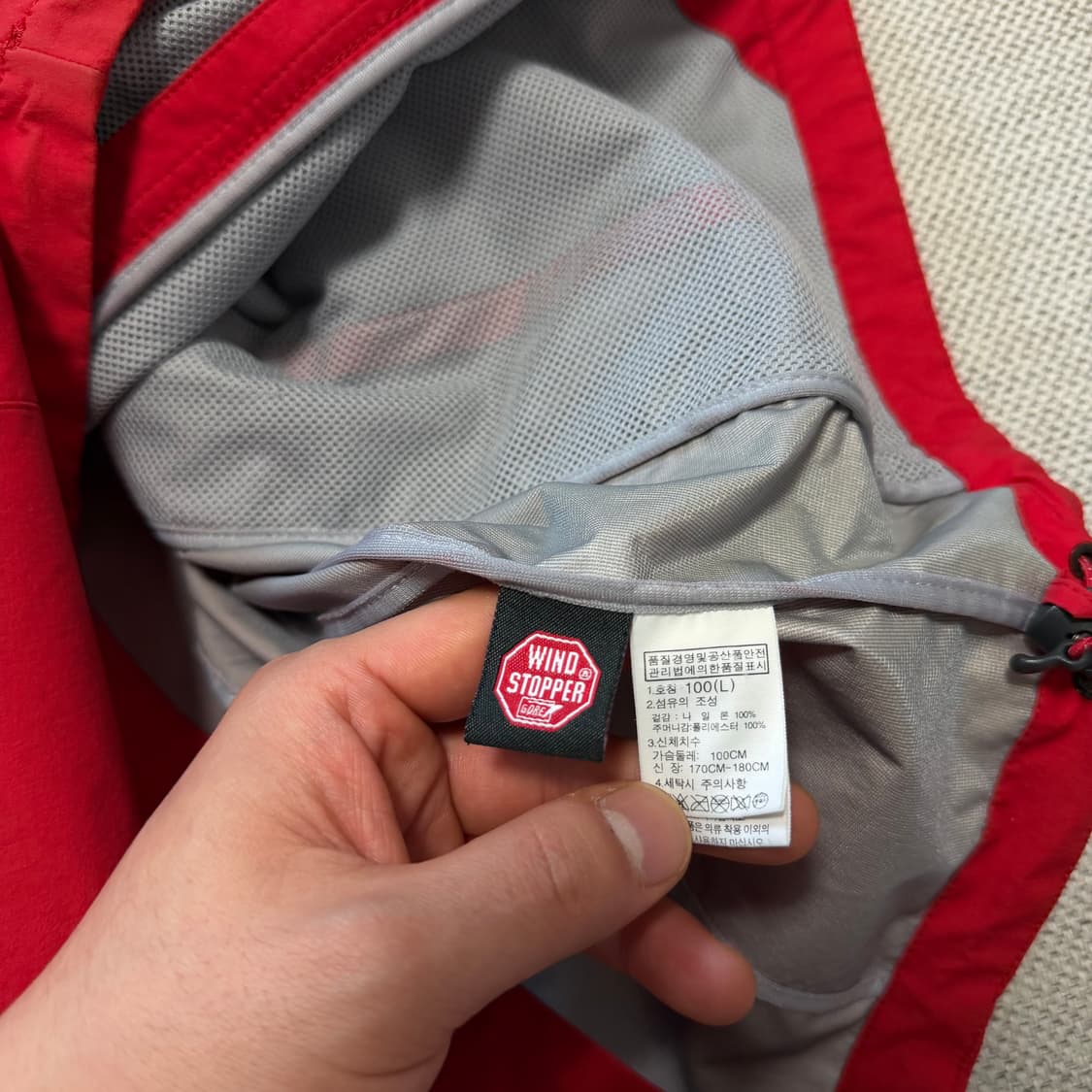 노스페이스 써밋시리즈 윈드스토퍼 바람막이 상품이미지5