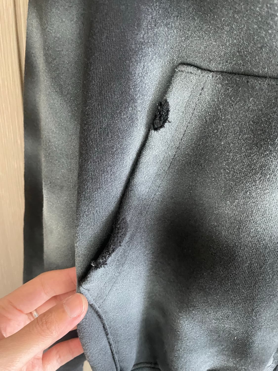 그런지 고스 갸루 펑크 아메카지 타이다이 블랙 데미지 후디 상품이미지3