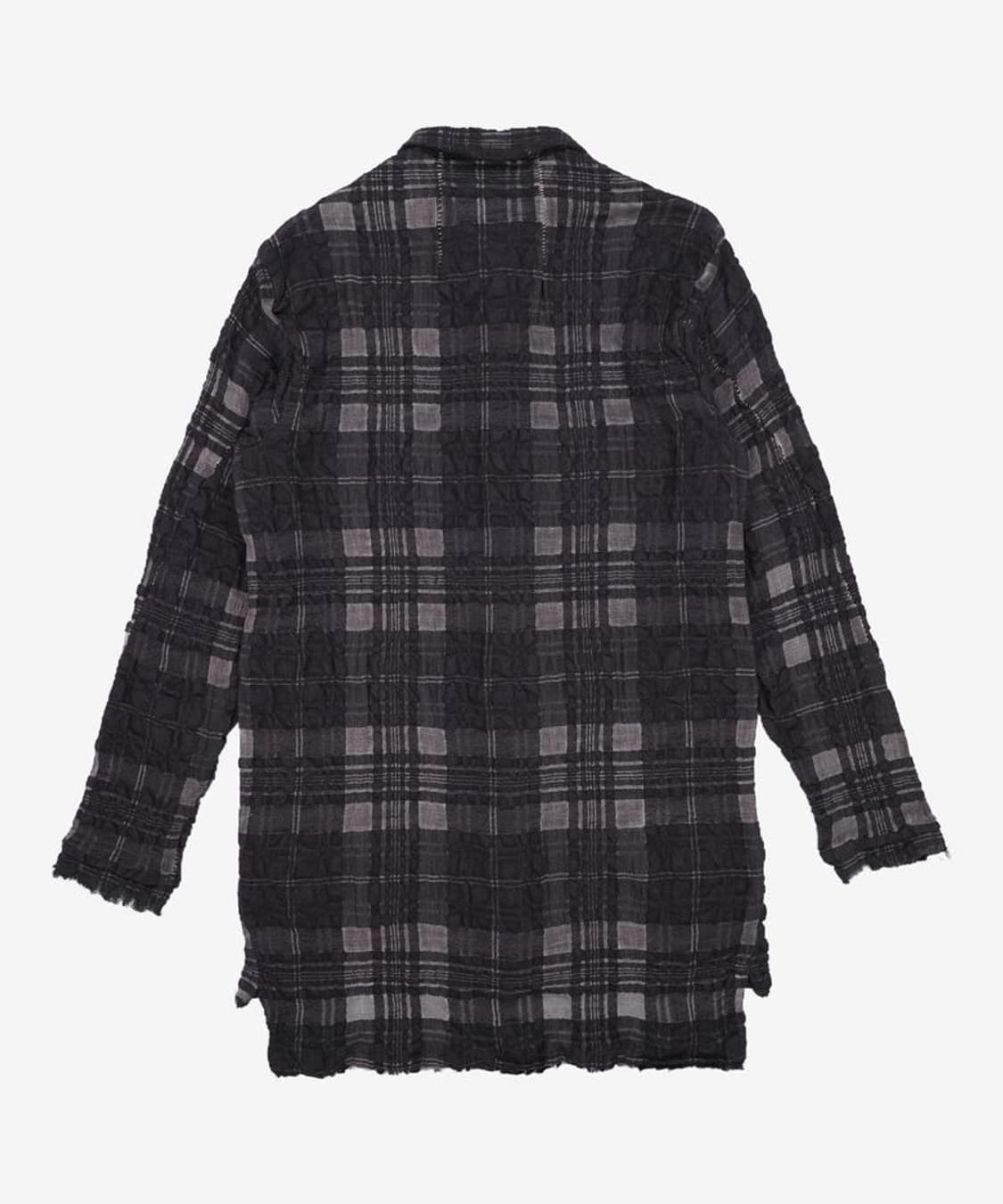 Transit 트랜짓 체크 수소봉제 롱 셔츠 상품이미지2