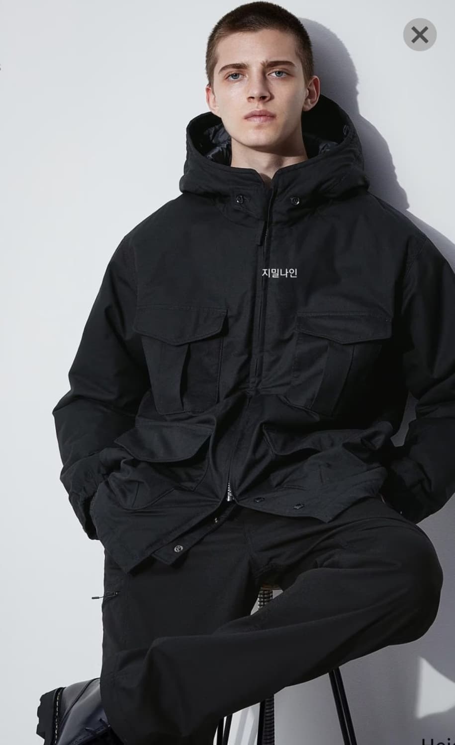 유니클로 엔지니어드 가먼츠 PUFFTECH 유틸리티재킷(히트텍) 팝니다 상품이미지1