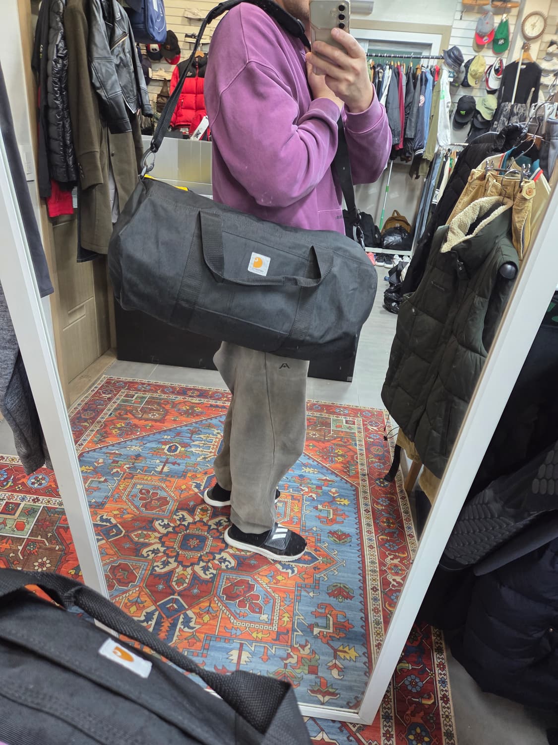 칼하트 캔버스 더블백 크로스백 보스턴백 상품이미지7