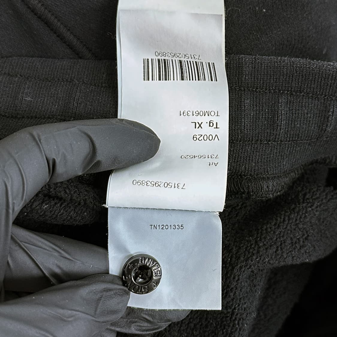 스톤아일랜드 와펜 패치 스웻 팬츠 트레이닝 바지 조거 블랙 XL 상품이미지9