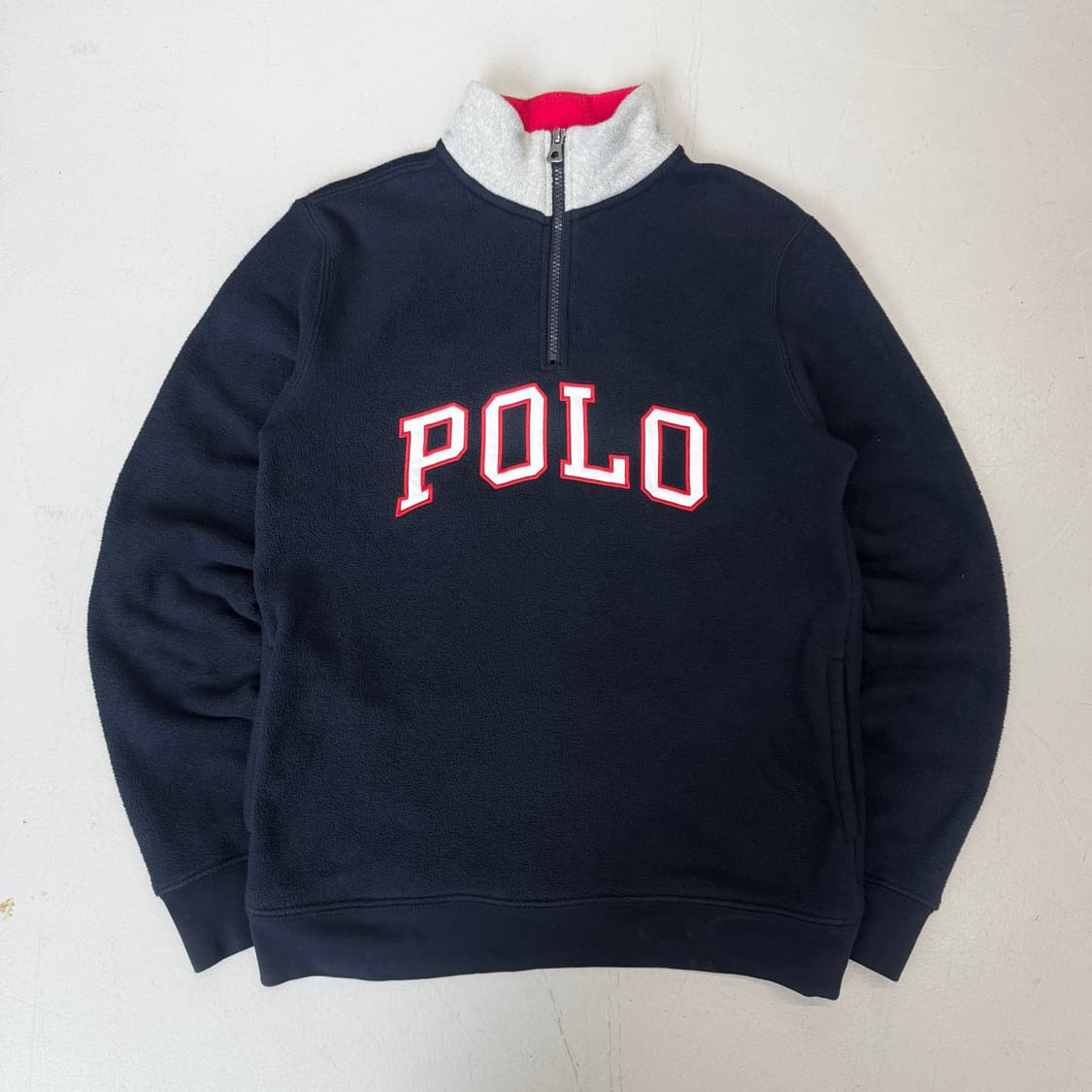 폴로 빅로고 아노락 플리스 반집업 상품이미지2
