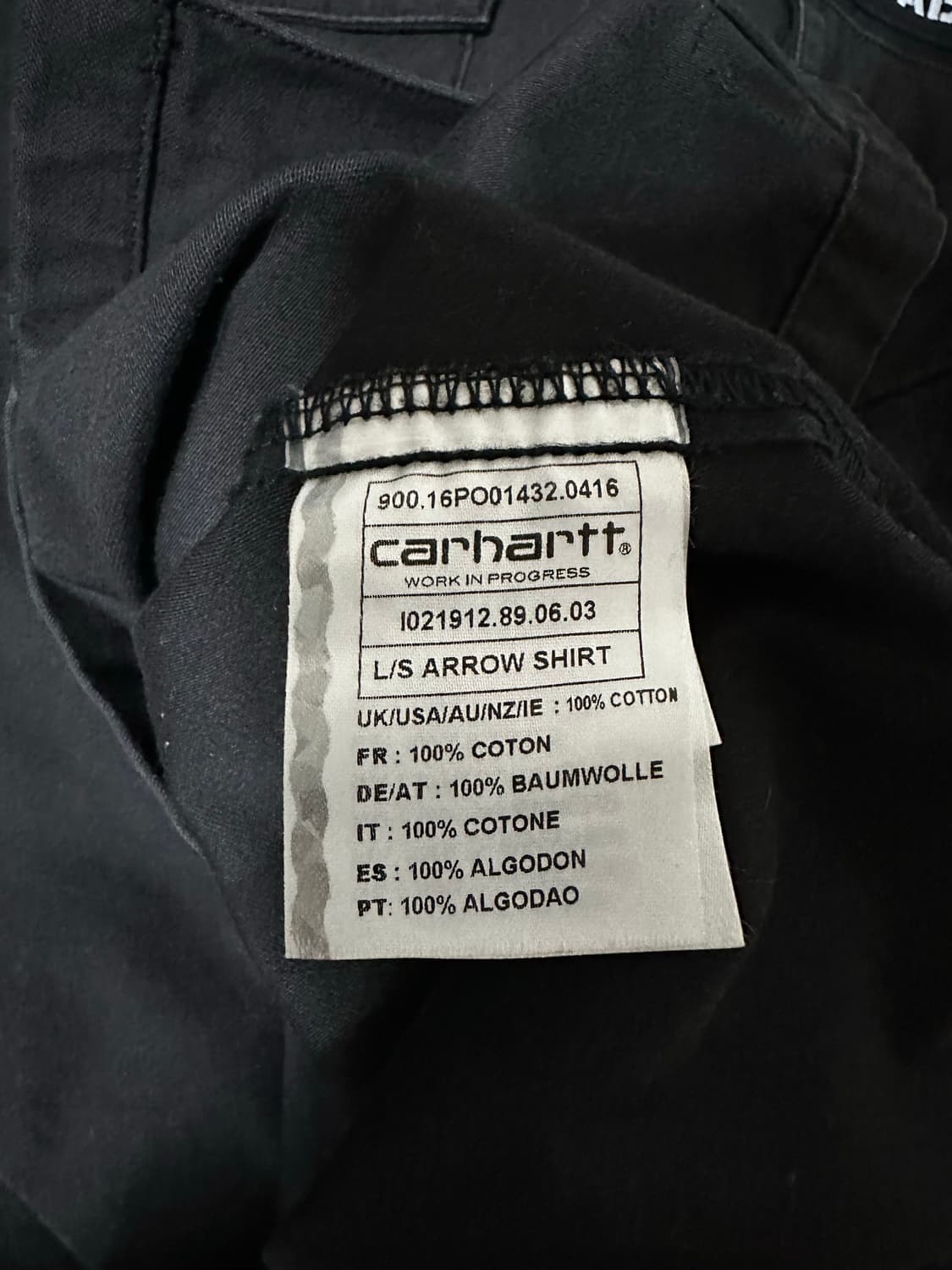 칼하트 Sabotage 블랙 셔츠 긴팔 상품이미지5