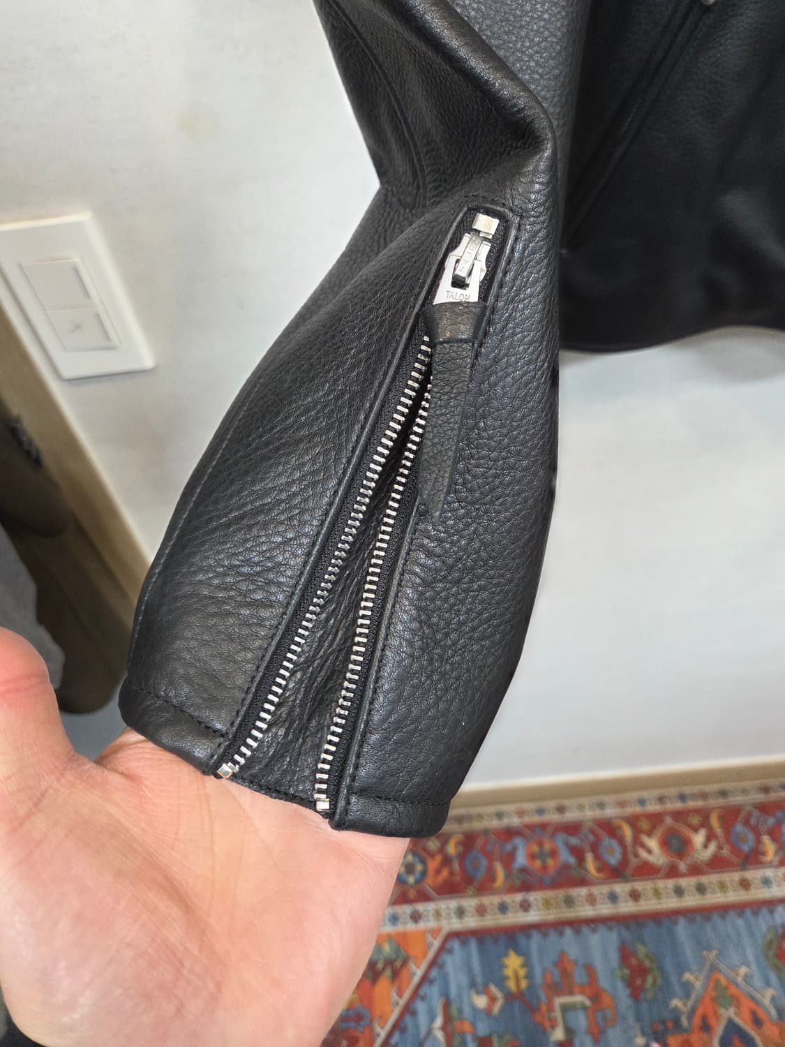 Veluokldly 100프로 소가죽 라이더 자켓 xxl 상품이미지7