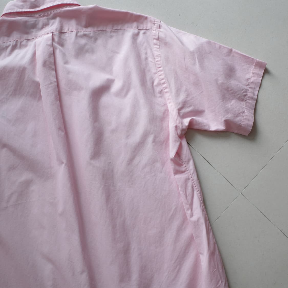 90s 폴로 랄프로렌 블레이크 반팔 핑크 셔츠 (L) 상품이미지9