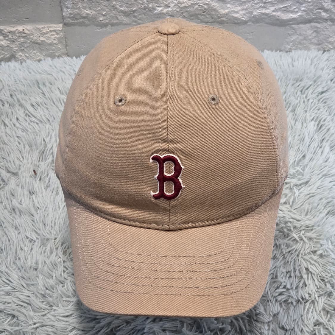 L5-9:MLB 레드삭스 베이지 볼캡 S-M (56-57cm) 상품이미지1