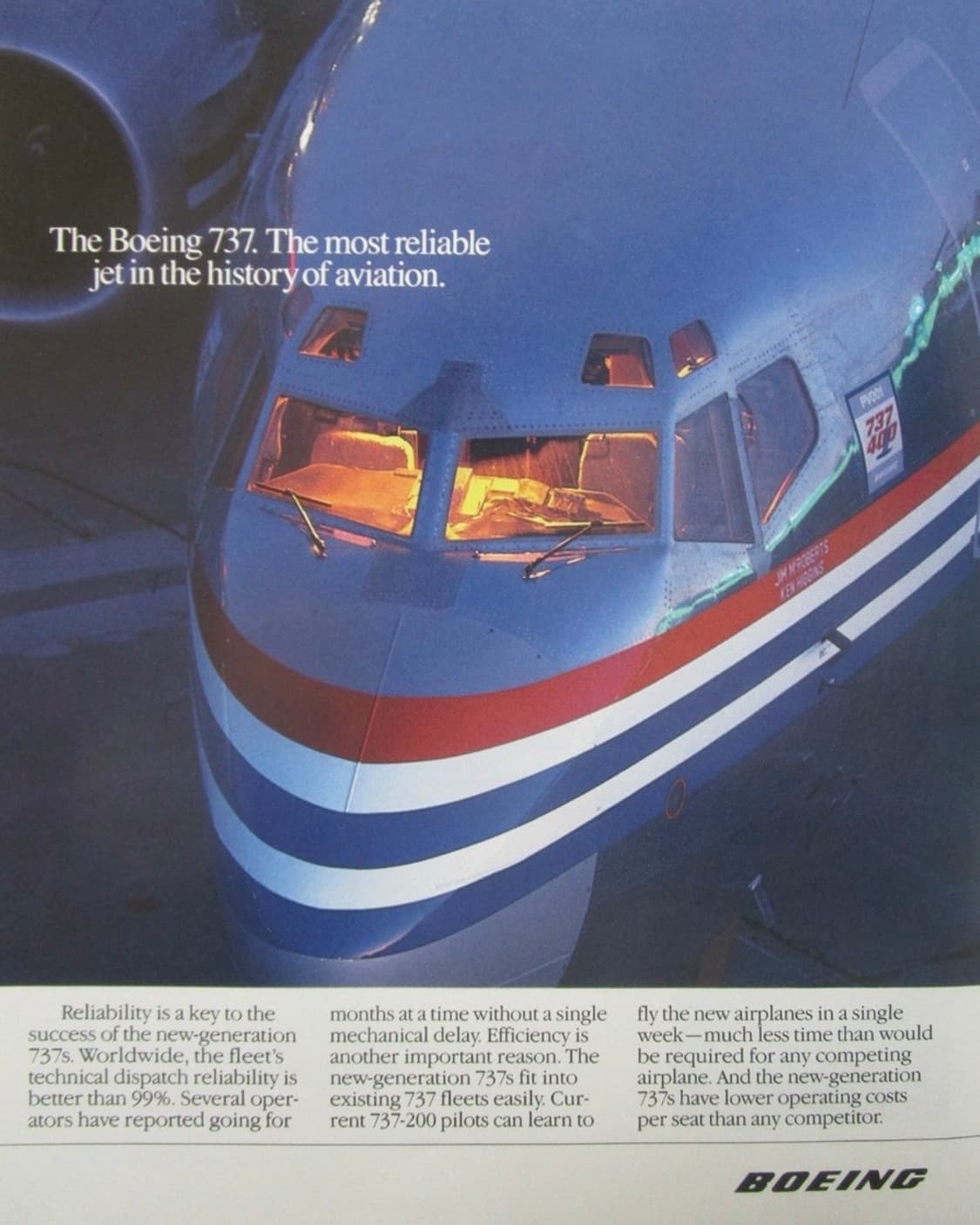 90s00s The Boeing Company Ringer Tee 상품이미지6