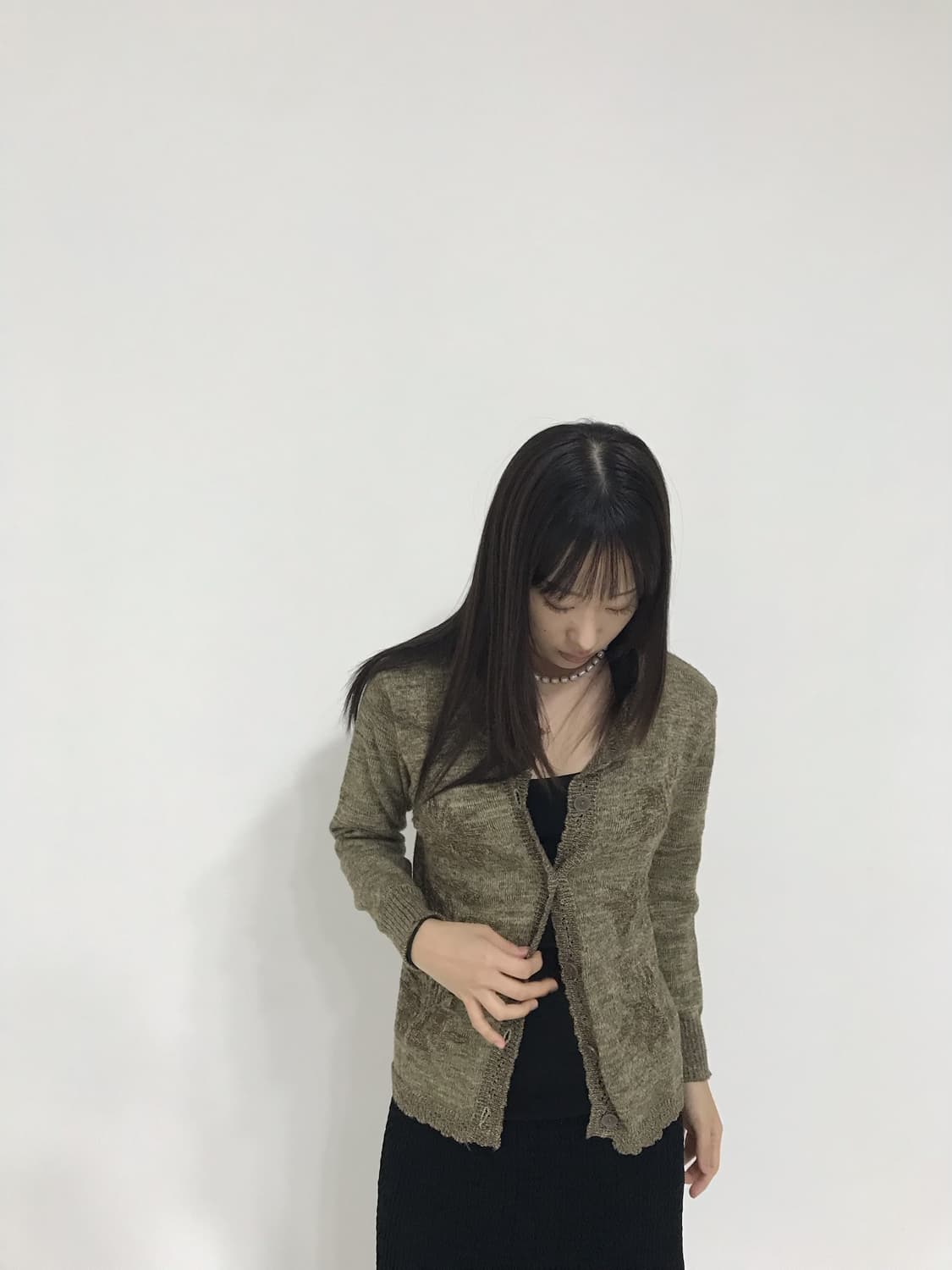 빈티지 딥브라운 가디건 상품이미지2