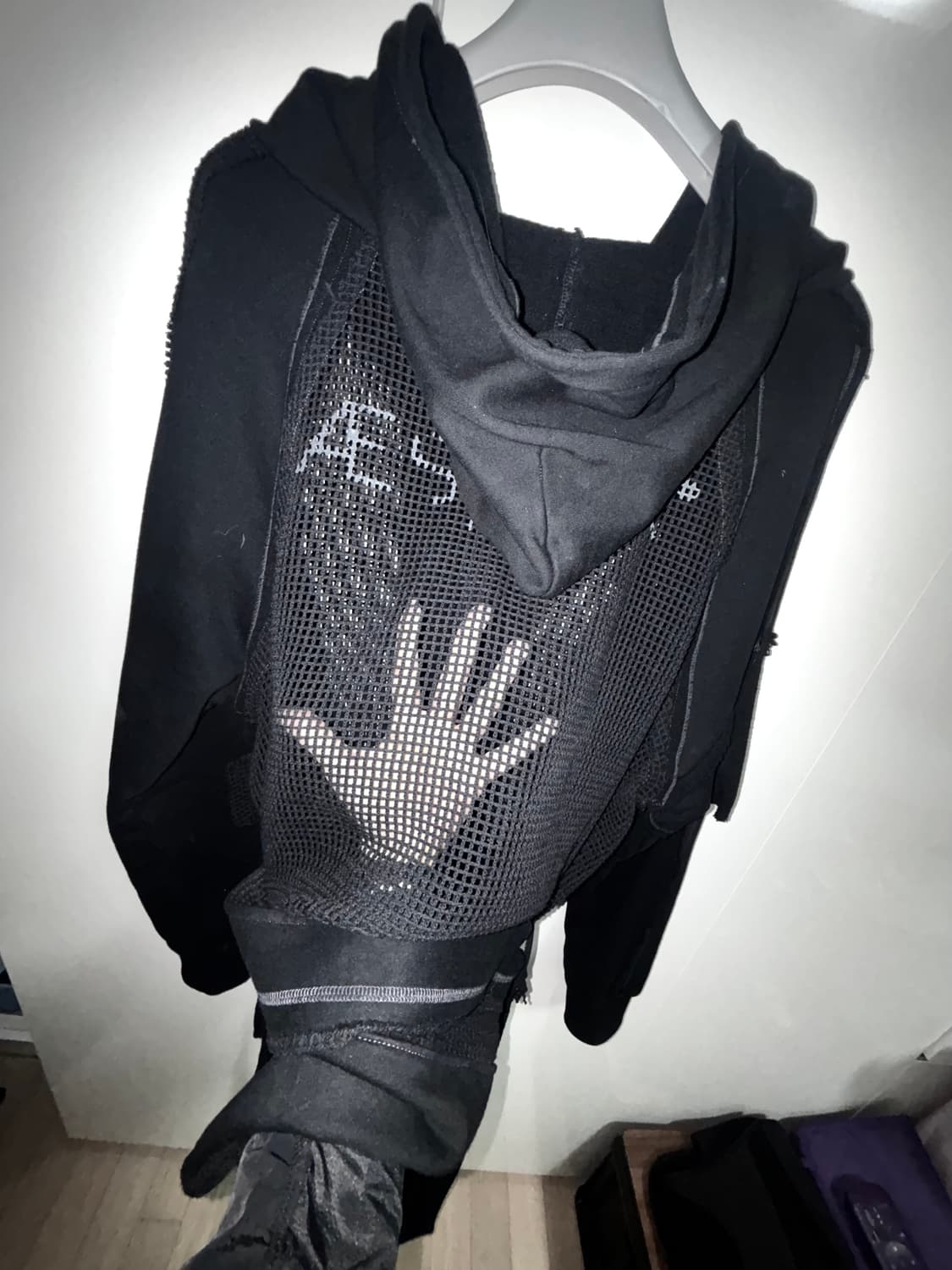 Aesynctx 에이시네틱스 HALF-NET ZIP Hoodie 후드집업 상품이미지2